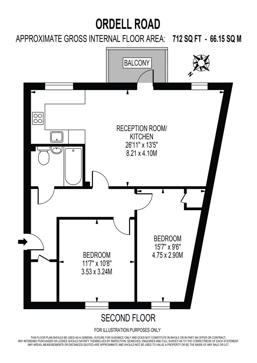 Ordell Road, London floorplan