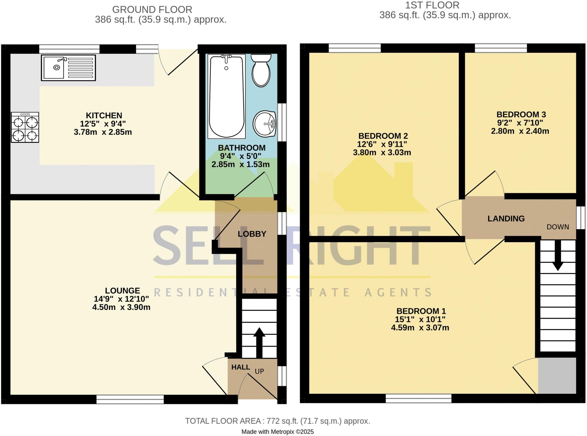 Poplar Road, Rhydyfelin, Pontypridd, CF37 5LS floorplan