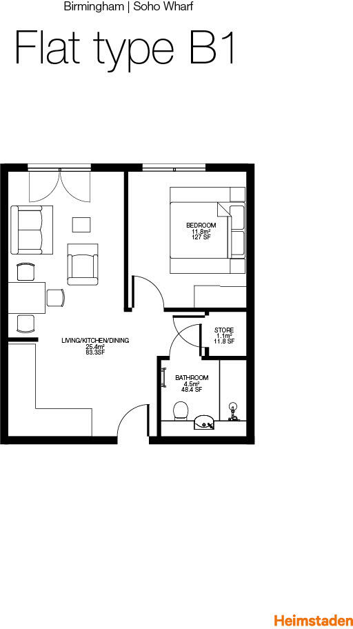Soho Wharf, Birmingham floorplan