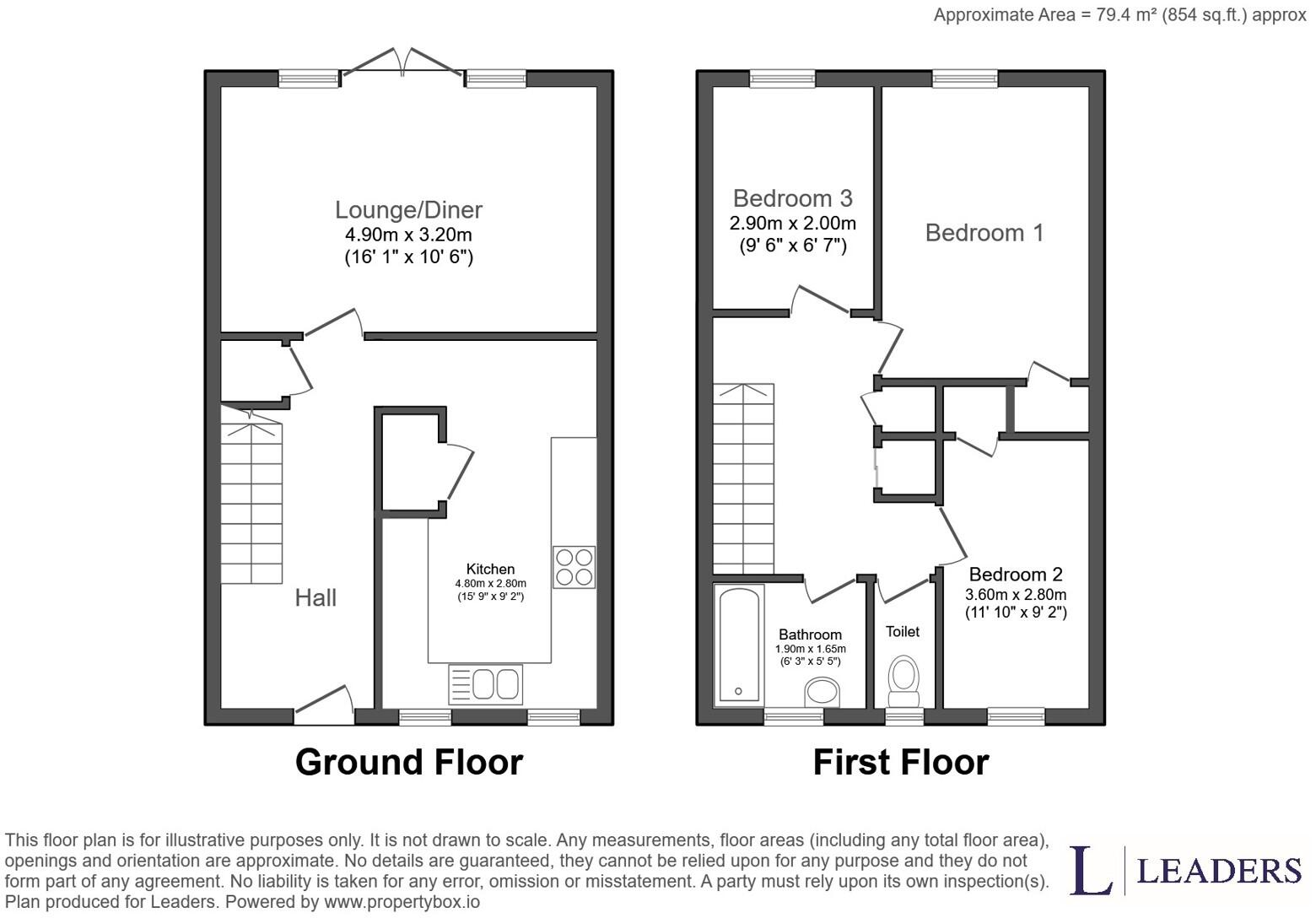 Winchester Way, Rainham, Gillingham, ME8 floorplan