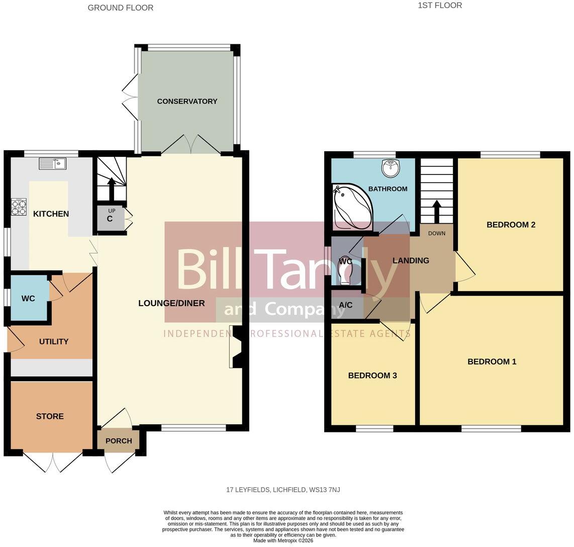 Leyfields, Lichfield, WS13 floorplan