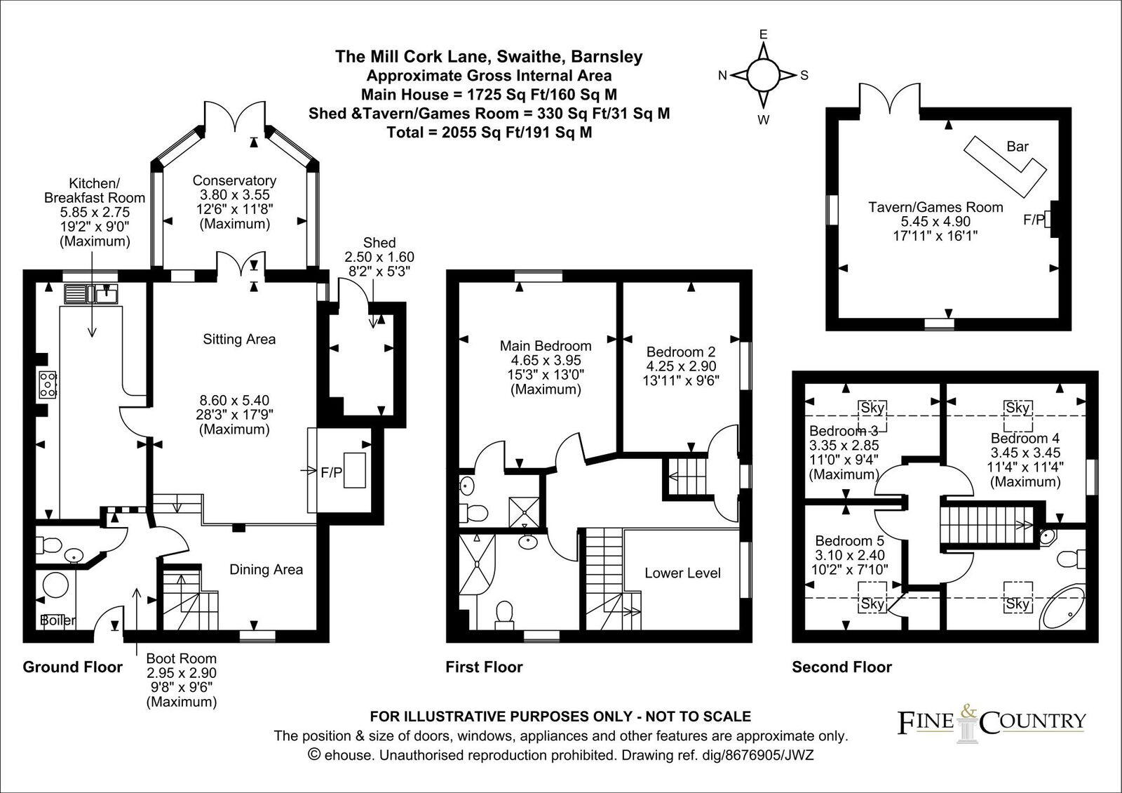 Caulk Lane, Swaithe, Barnsley, S70 3QG floorplan
