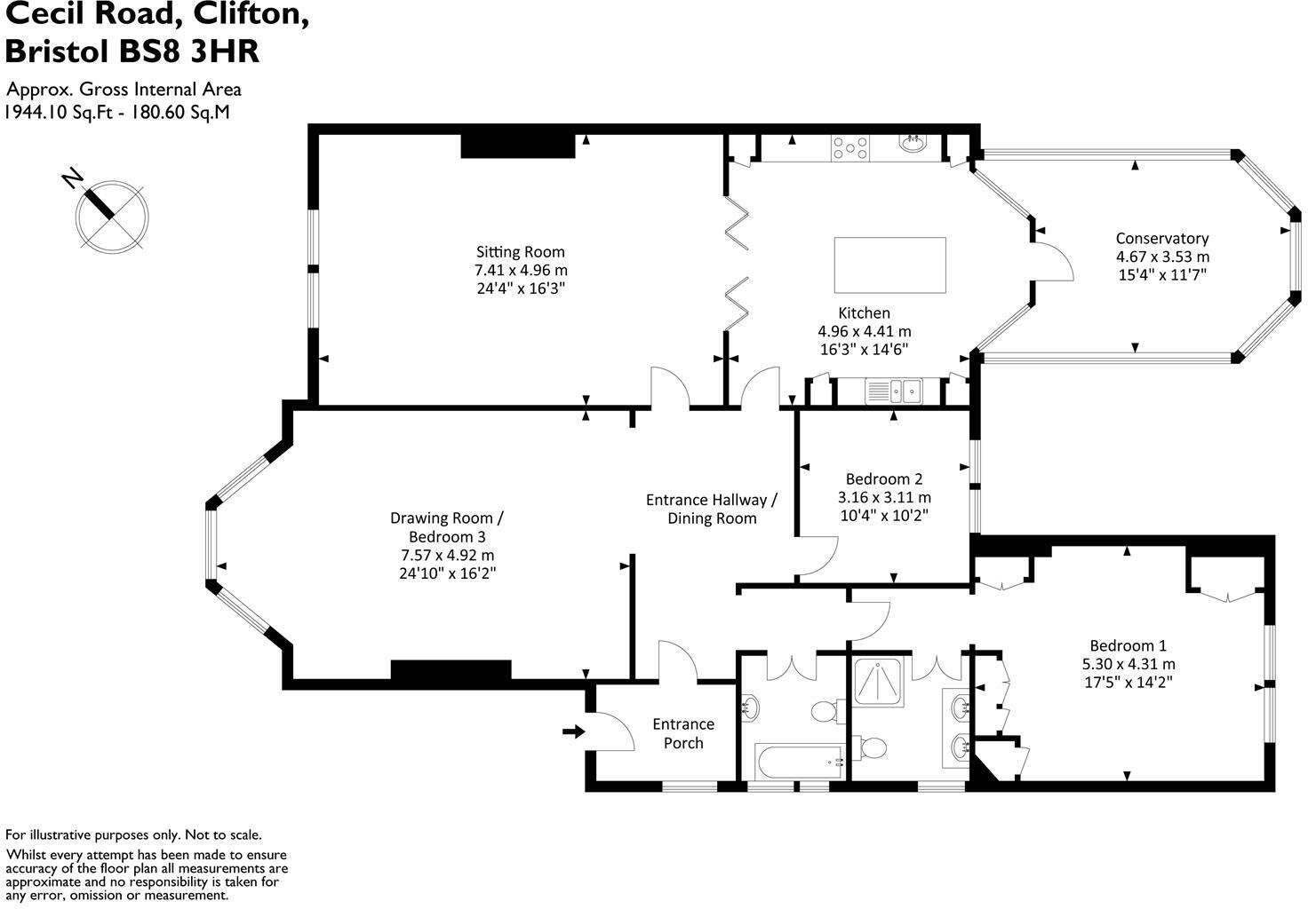 Cecil Road, Clifton, Bristol, BS8 floorplan
