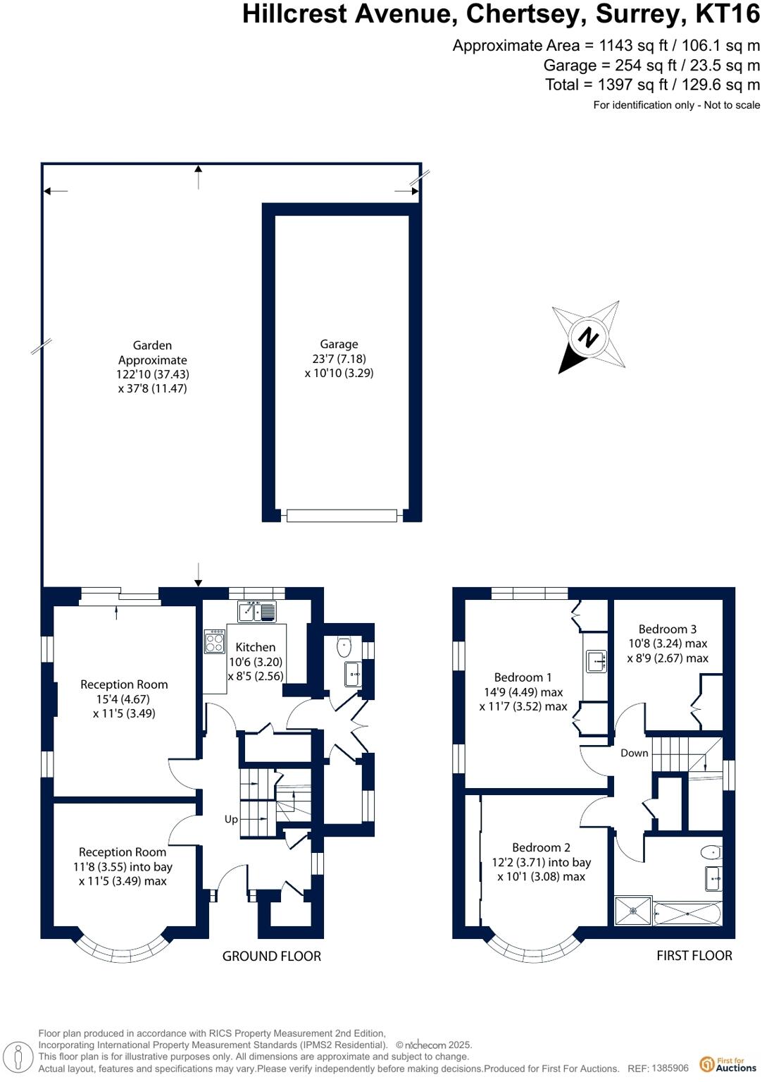 Hillcrest Avenue, Chertsey, KT16 floorplan