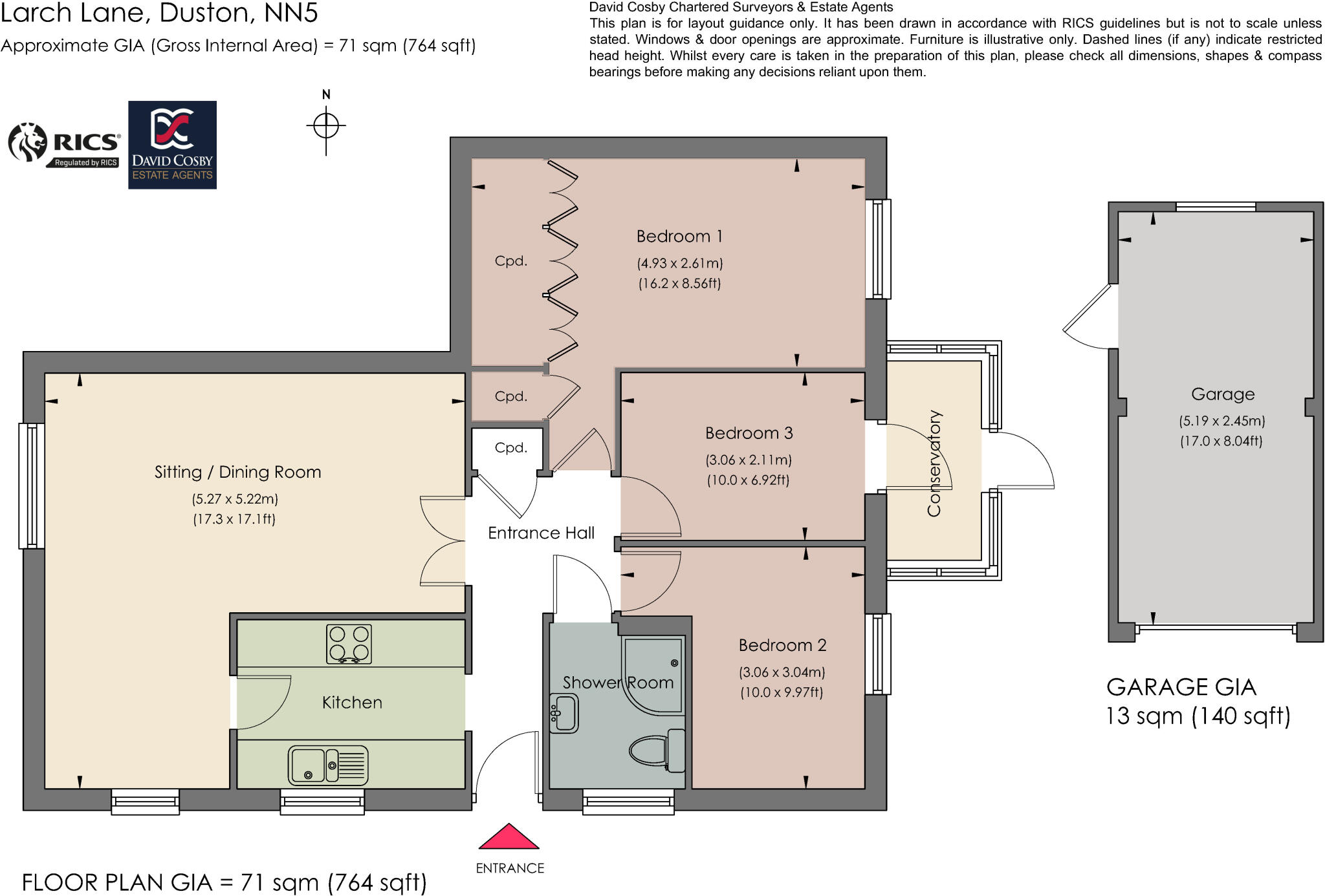 Larch Lane, Northampton, West Northamptonshire floorplan