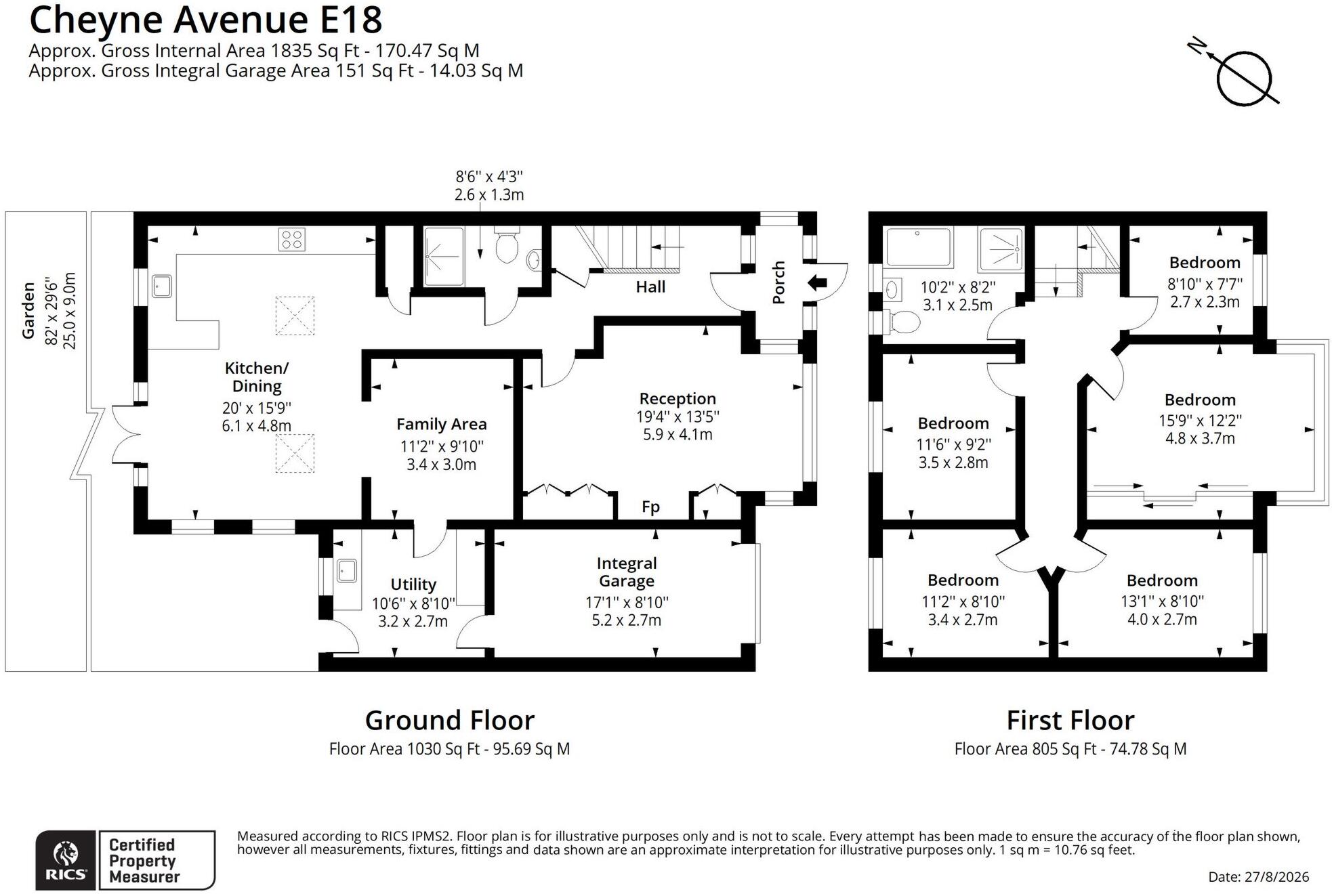 Cheyne Avenue, South Woodford, E18 floorplan