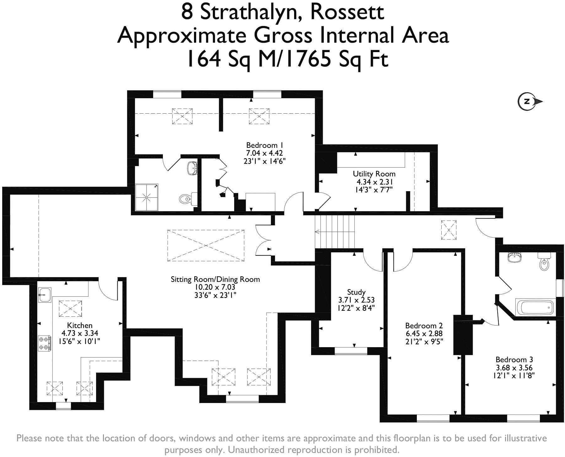 Strathalyn, Rossett floorplan