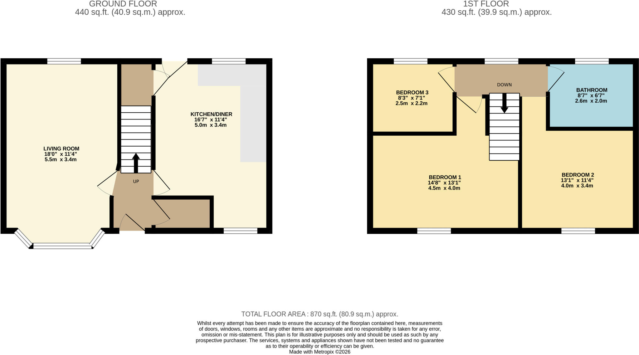 Poole Crescent, Leeds, West Yorkshire, LS15 floorplan