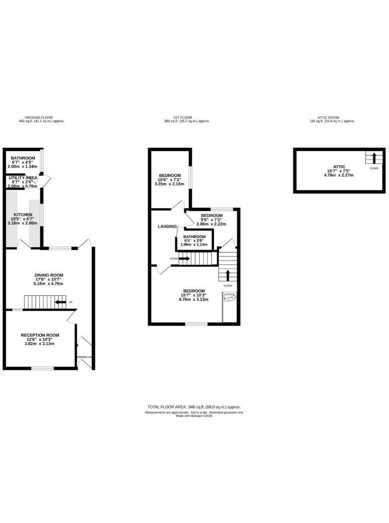 5 Station Lane, Harwich, Essex, CO12 3QL floorplan