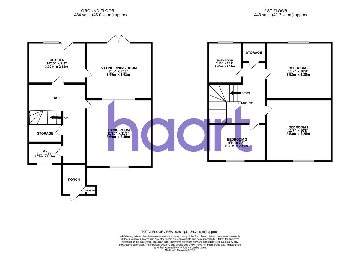 Tunstall Walk, Bedford floorplan