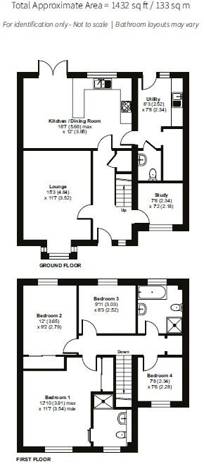 Russell Court, Pott Row floorplan