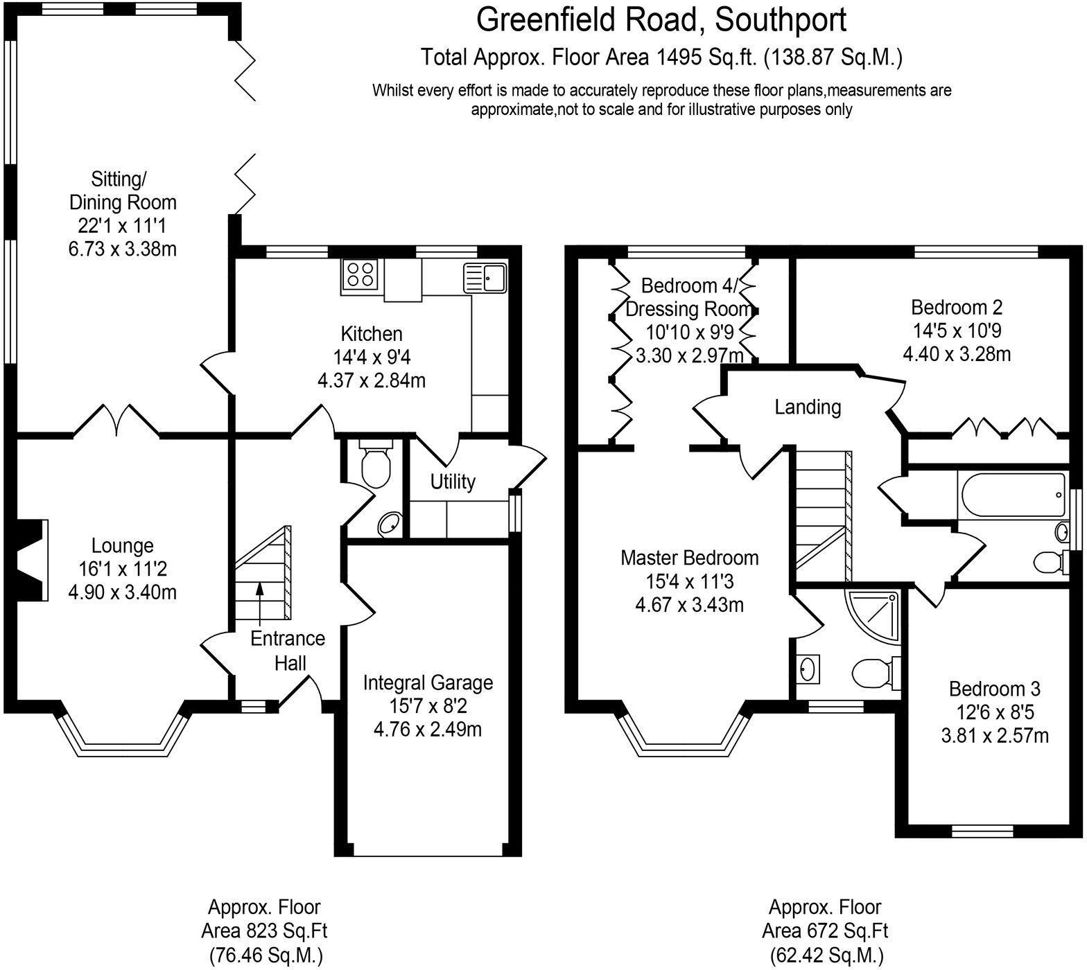 Greenfield Road, Scarisbrick, PR8 floorplan