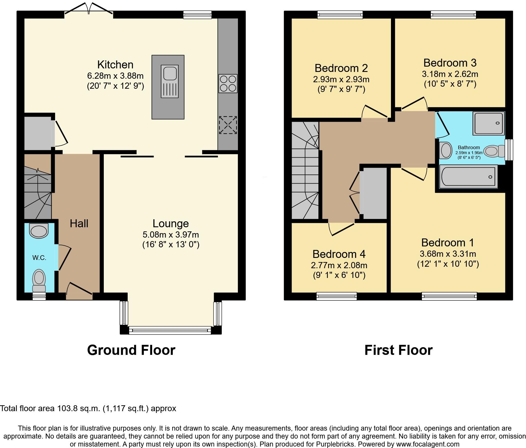 Sandhole Grove, Liverpool, L33 floorplan