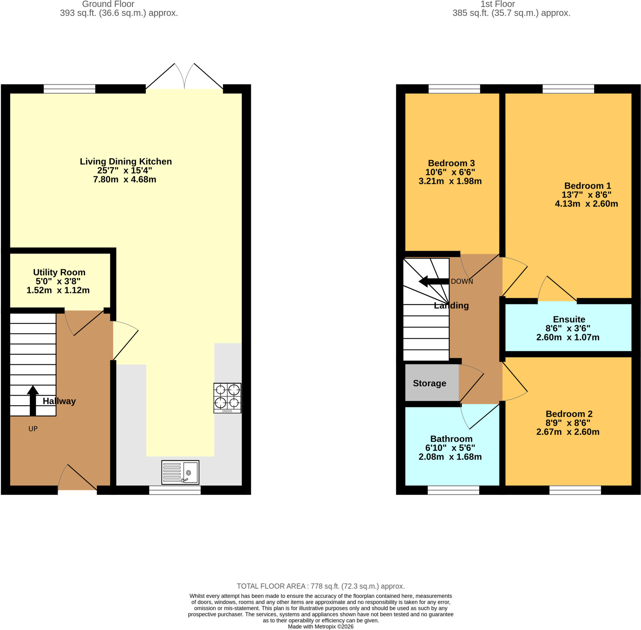 Omaha Drive, Hinckley, LE10 floorplan