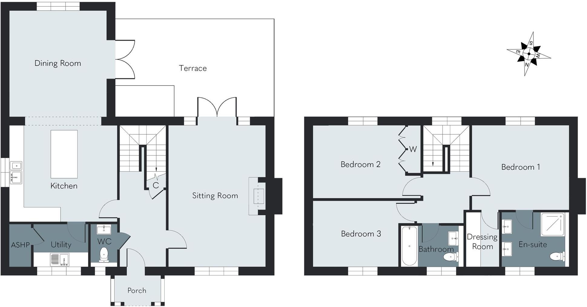 Chain Free Fleur Home in the Heart of Blakeney floorplan