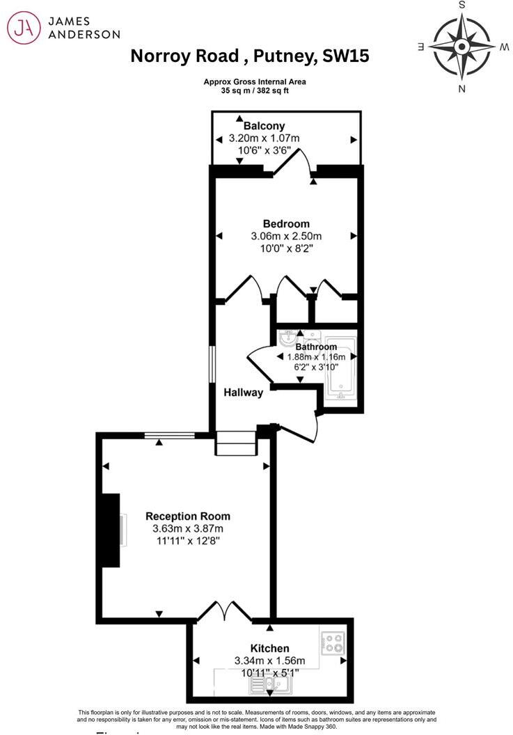 Norroy Road, Putney, SW15 floorplan