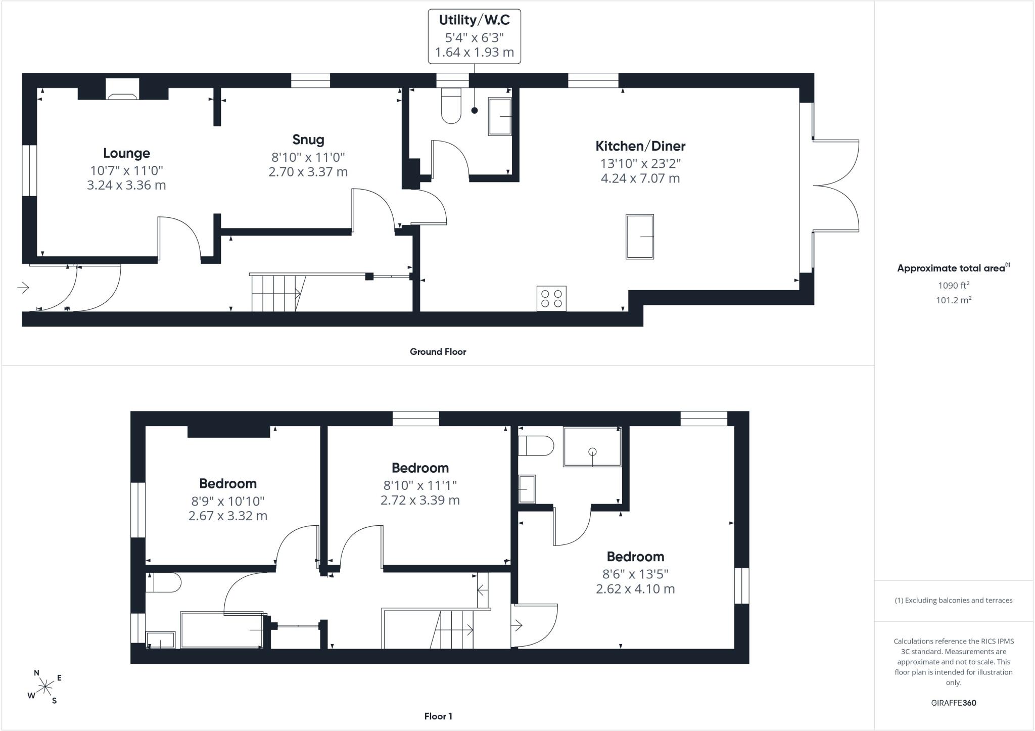 6, Avon Road West, Christchurch, Dorset, BH23 floorplan