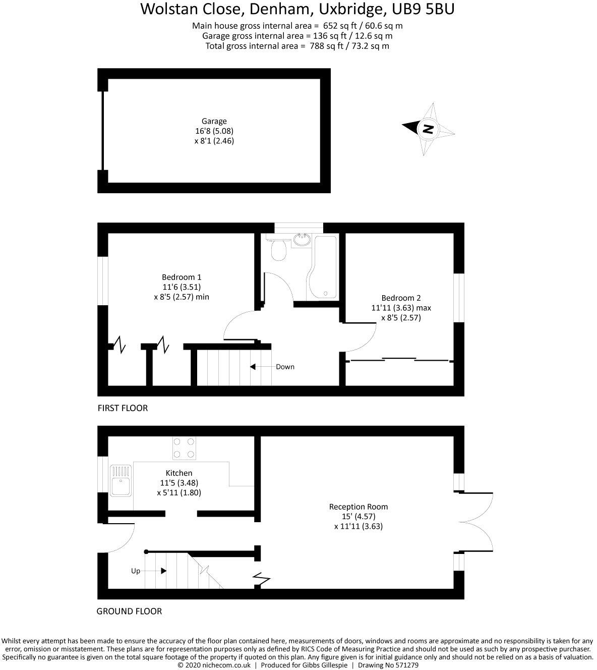 Wolstan Close, Denham, UB9 floorplan