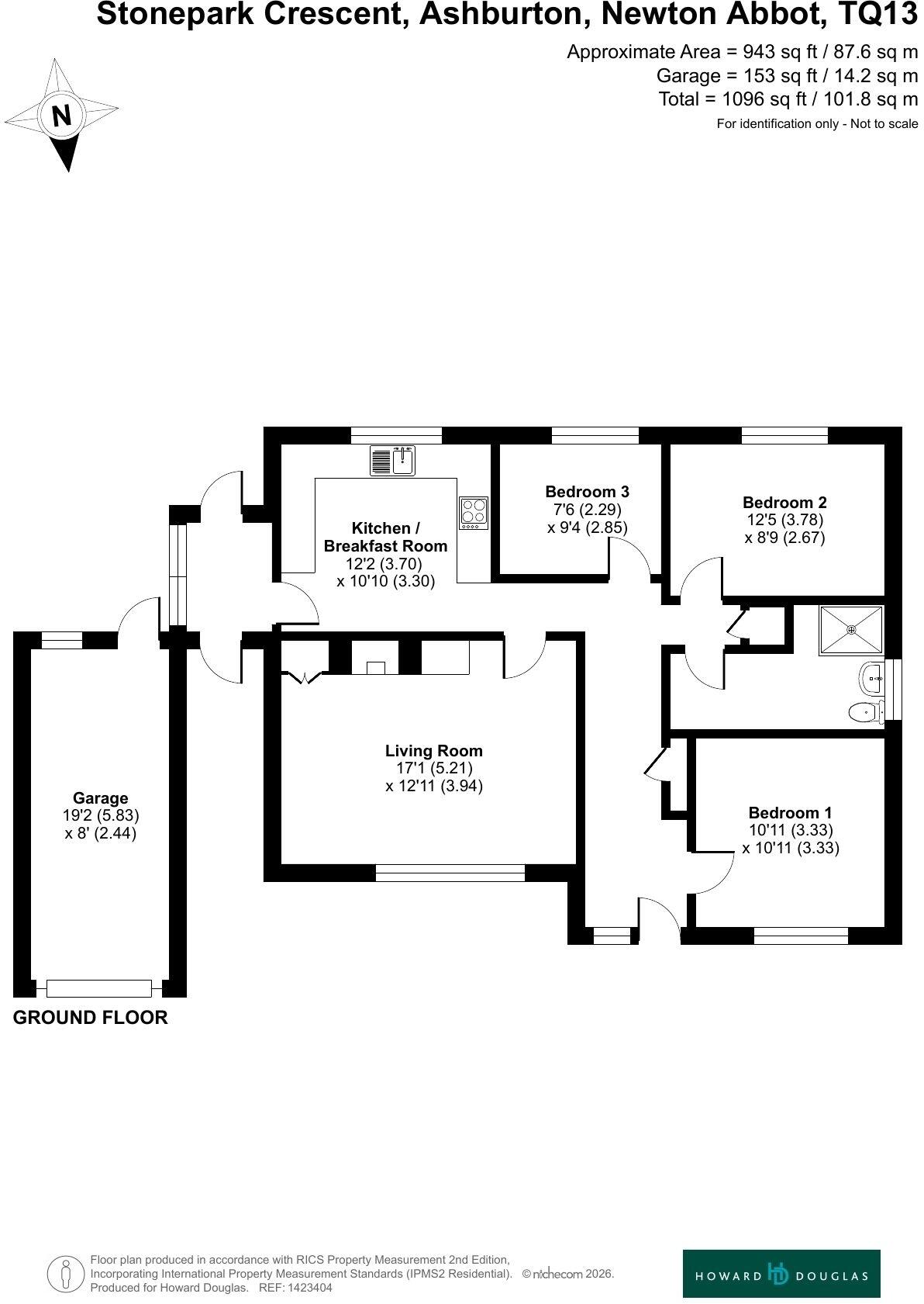 Stonepark Crescent, Ashburton floorplan