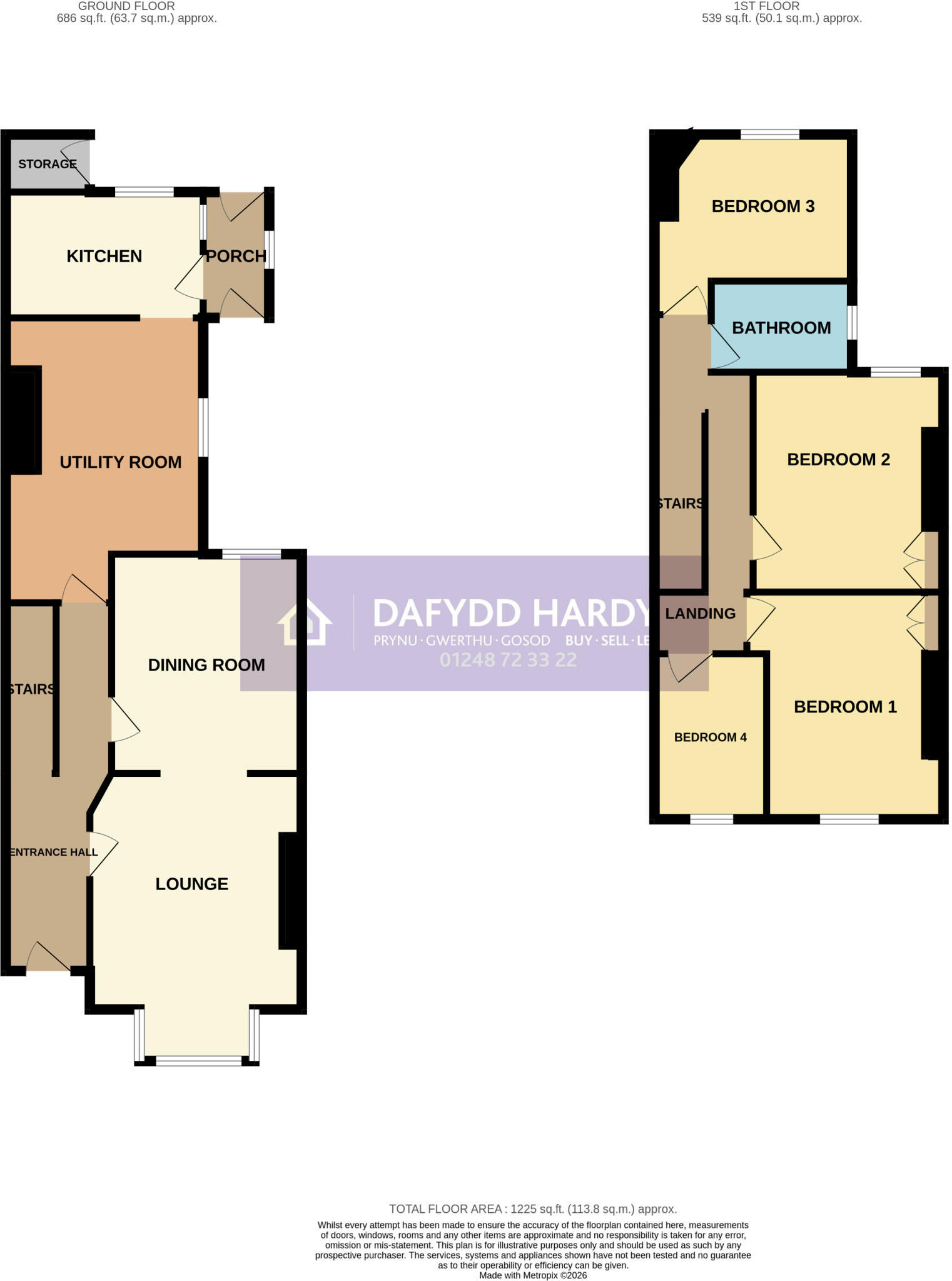 Grove Park, Colwyn Bay, Conwy, LL29 floorplan