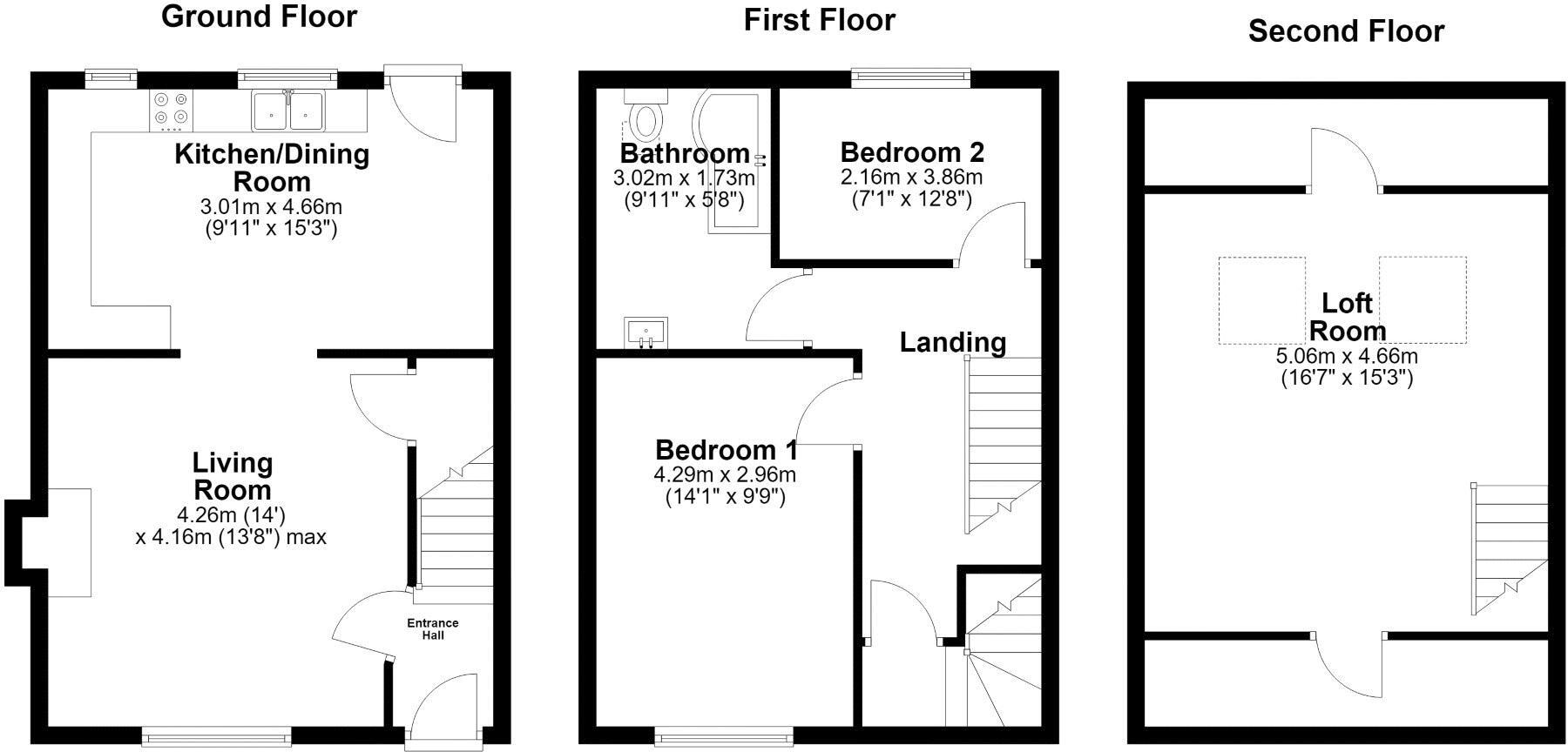 Springfield Cottages, Babylon Lane, Heath Charnock, Lancashire floorplan