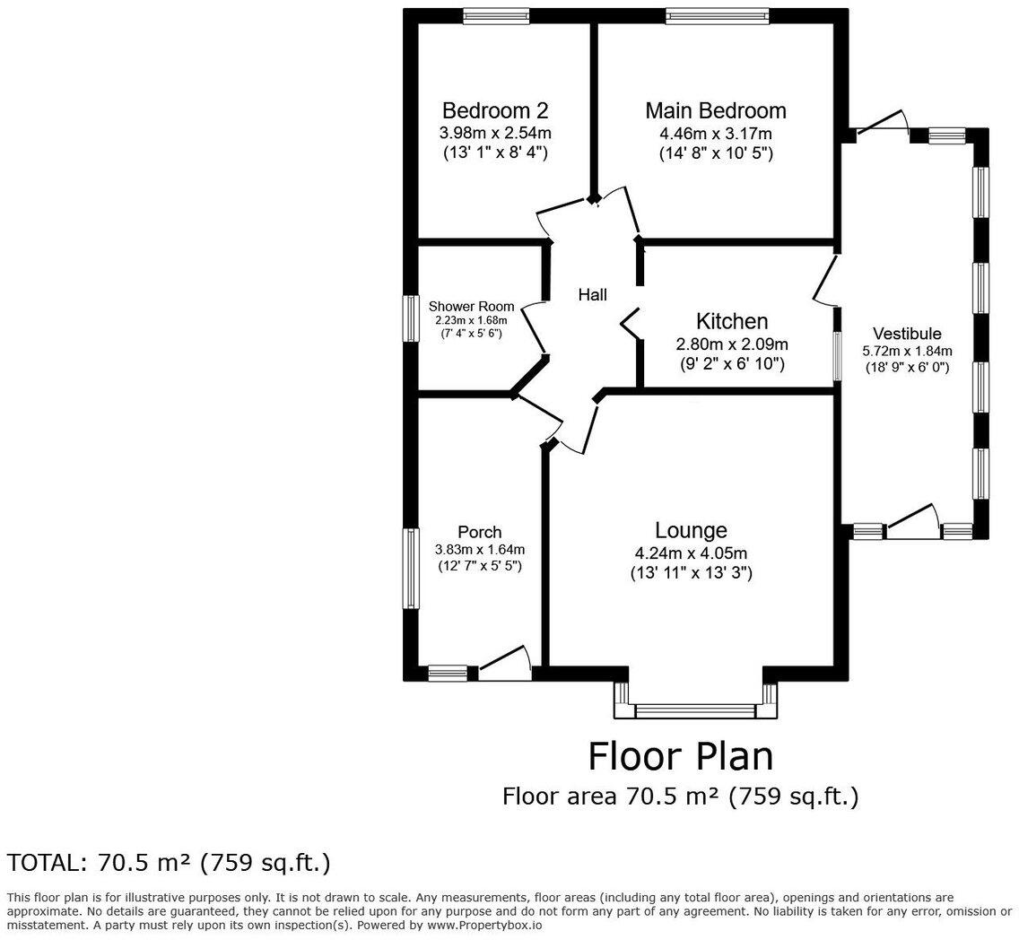 16 Carlisle Avenue, Rhyl, LL18 3UD floorplan