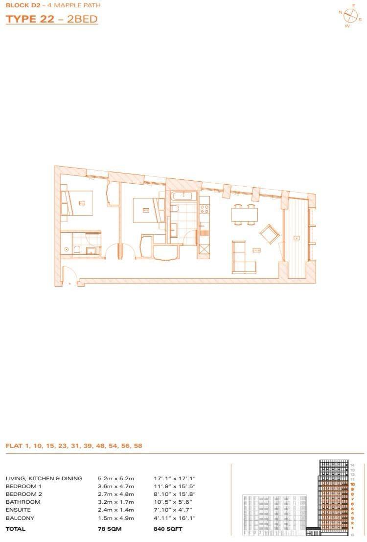 Mapple Path, Hackney floorplan