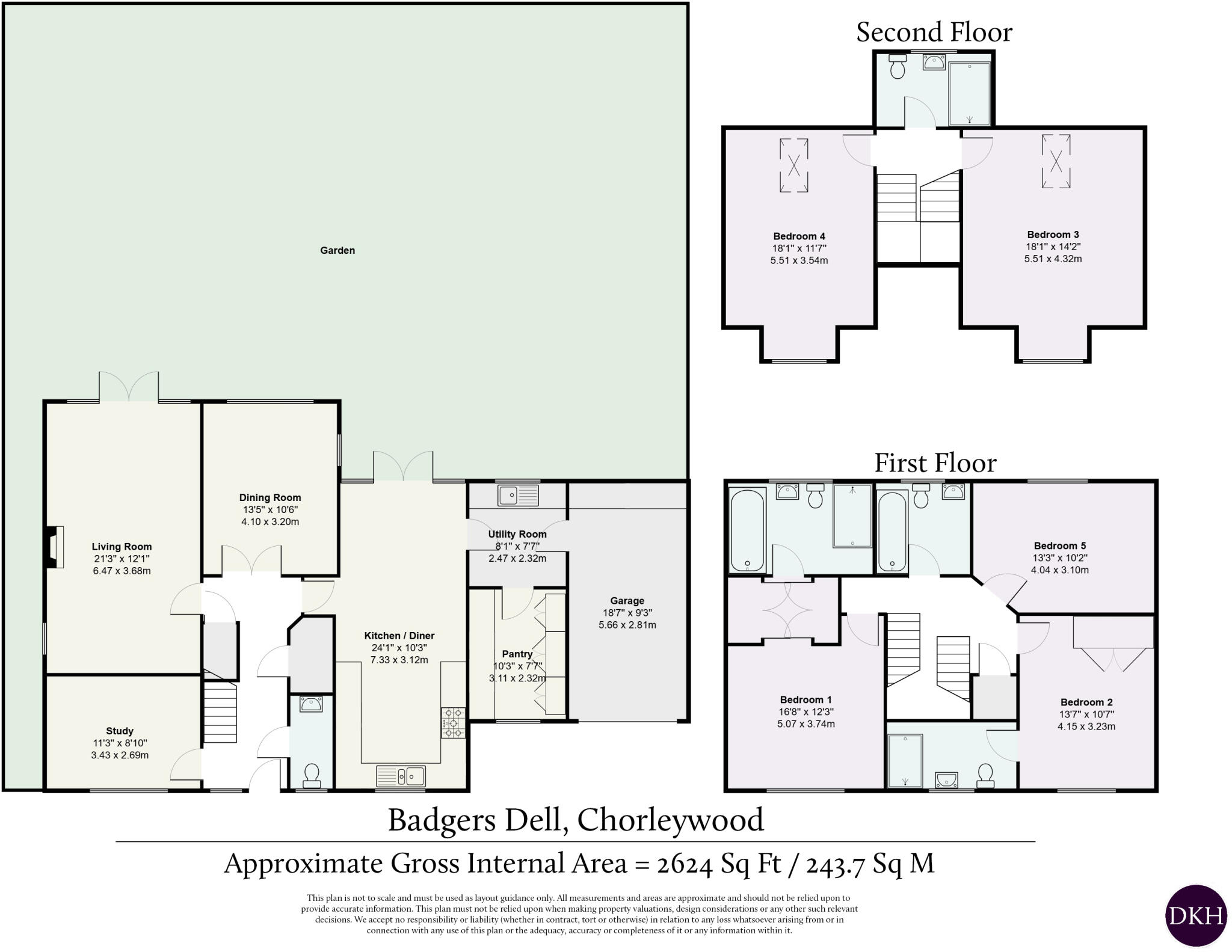 Badgers Dell, Chorleywood floorplan