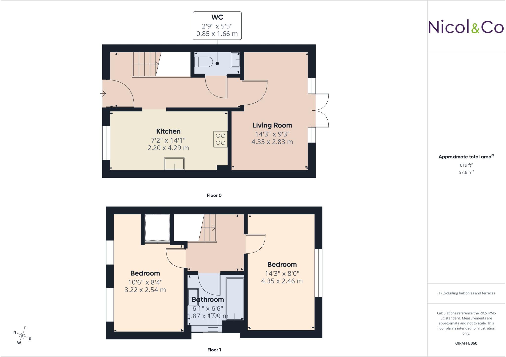 Kestrel Close, Malvern, Worcestershire, WR14 floorplan
