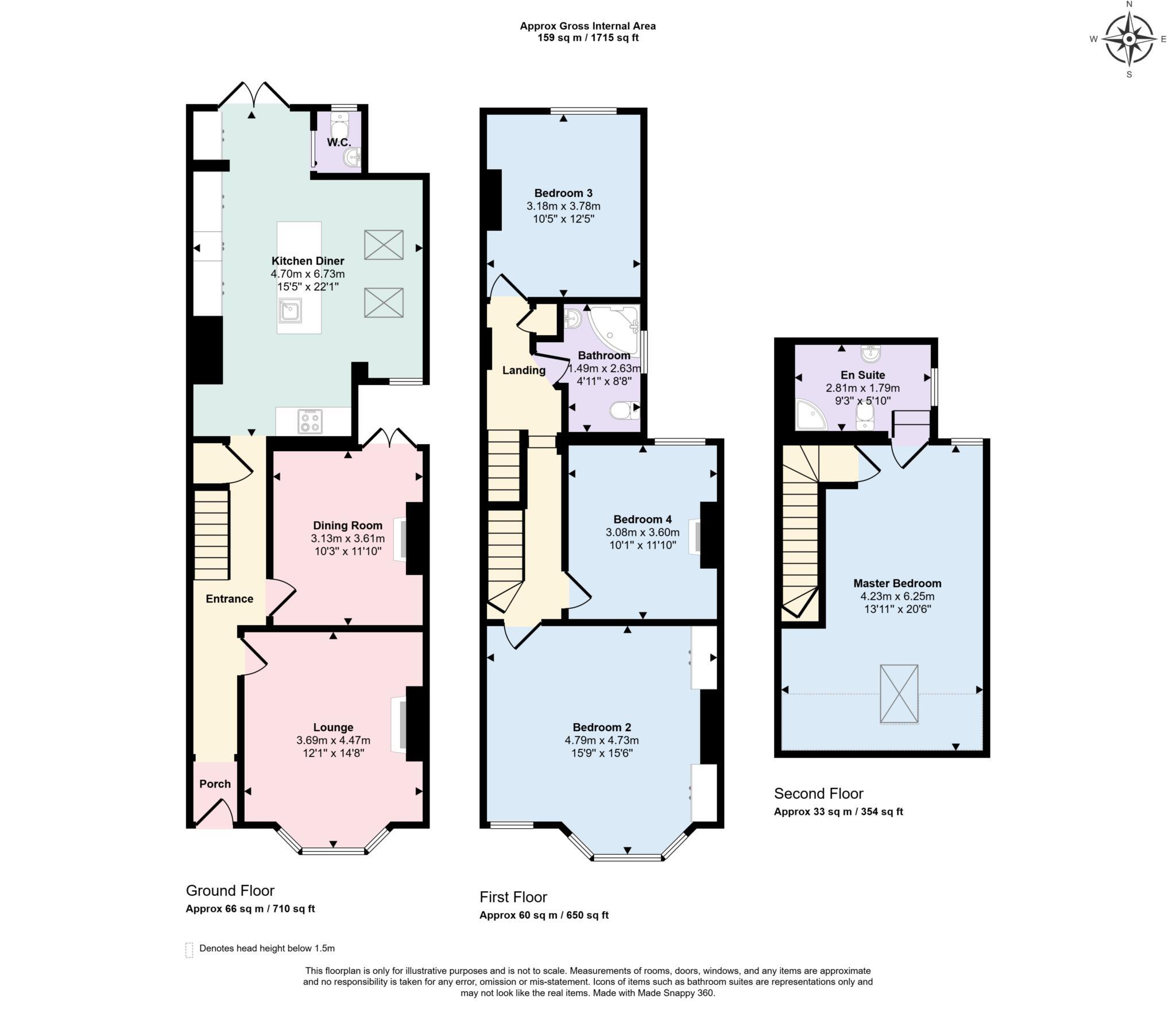 Danesfield, Brunswick Road floorplan