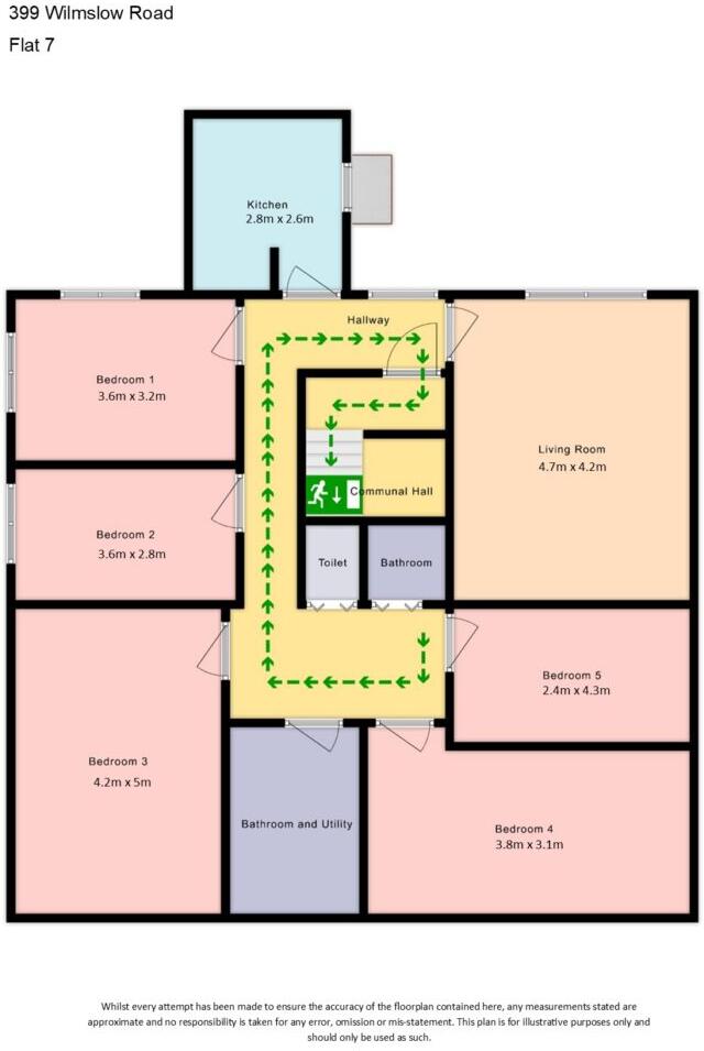 Wilmslow Road - Withington - £185 PPPW floorplan