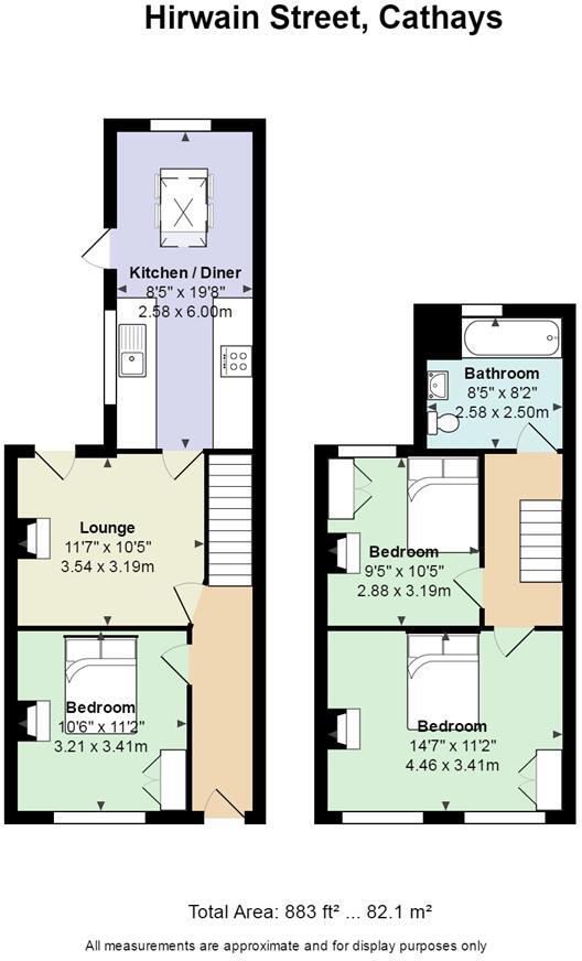 Hirwain Street, Cathays floorplan