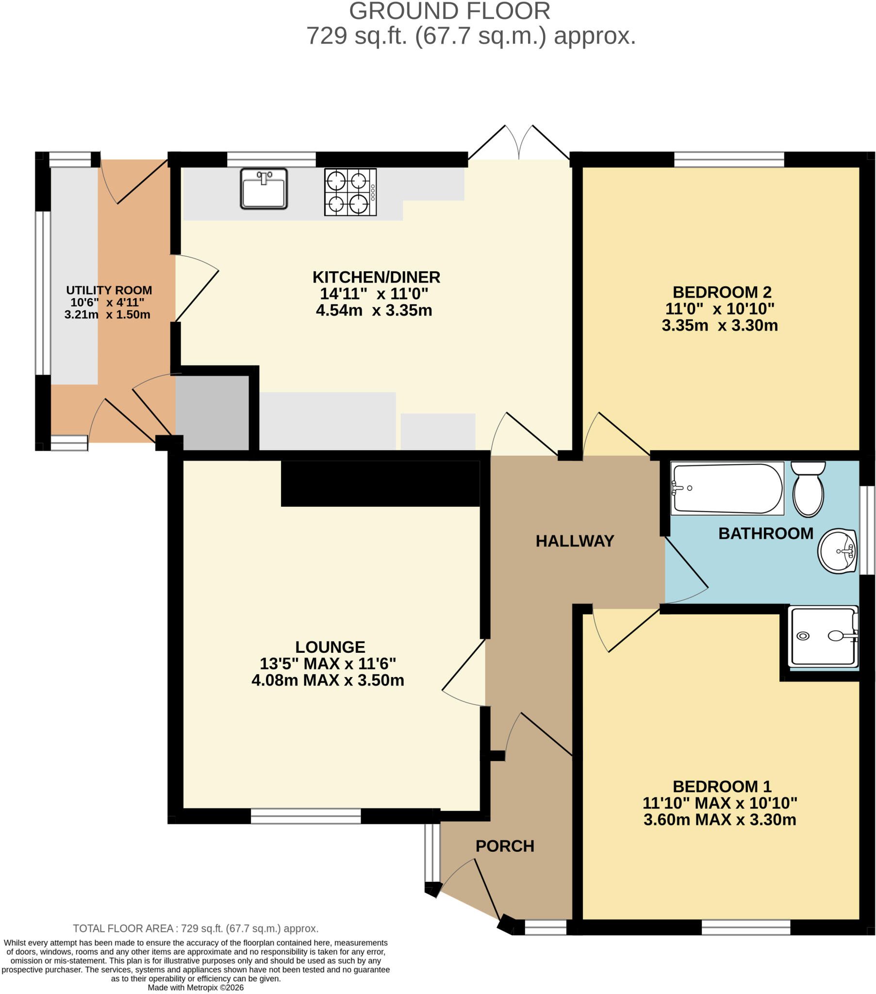 Broadgate Close, Braunton, Devon, EX33 floorplan