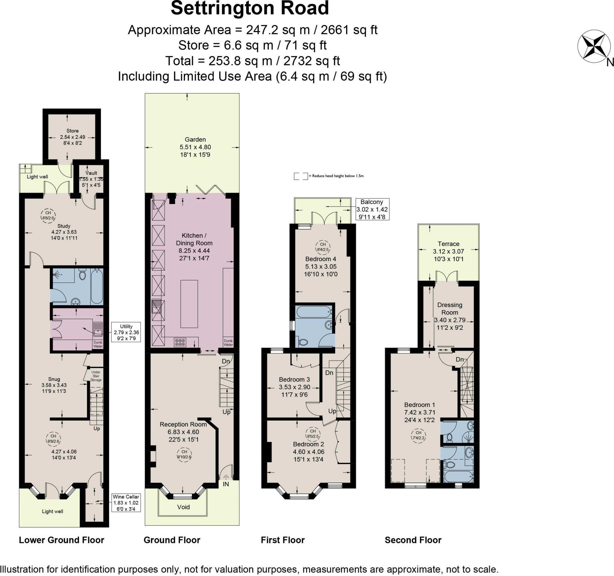 Settrington Road, South Park, Fulham, SW6 floorplan