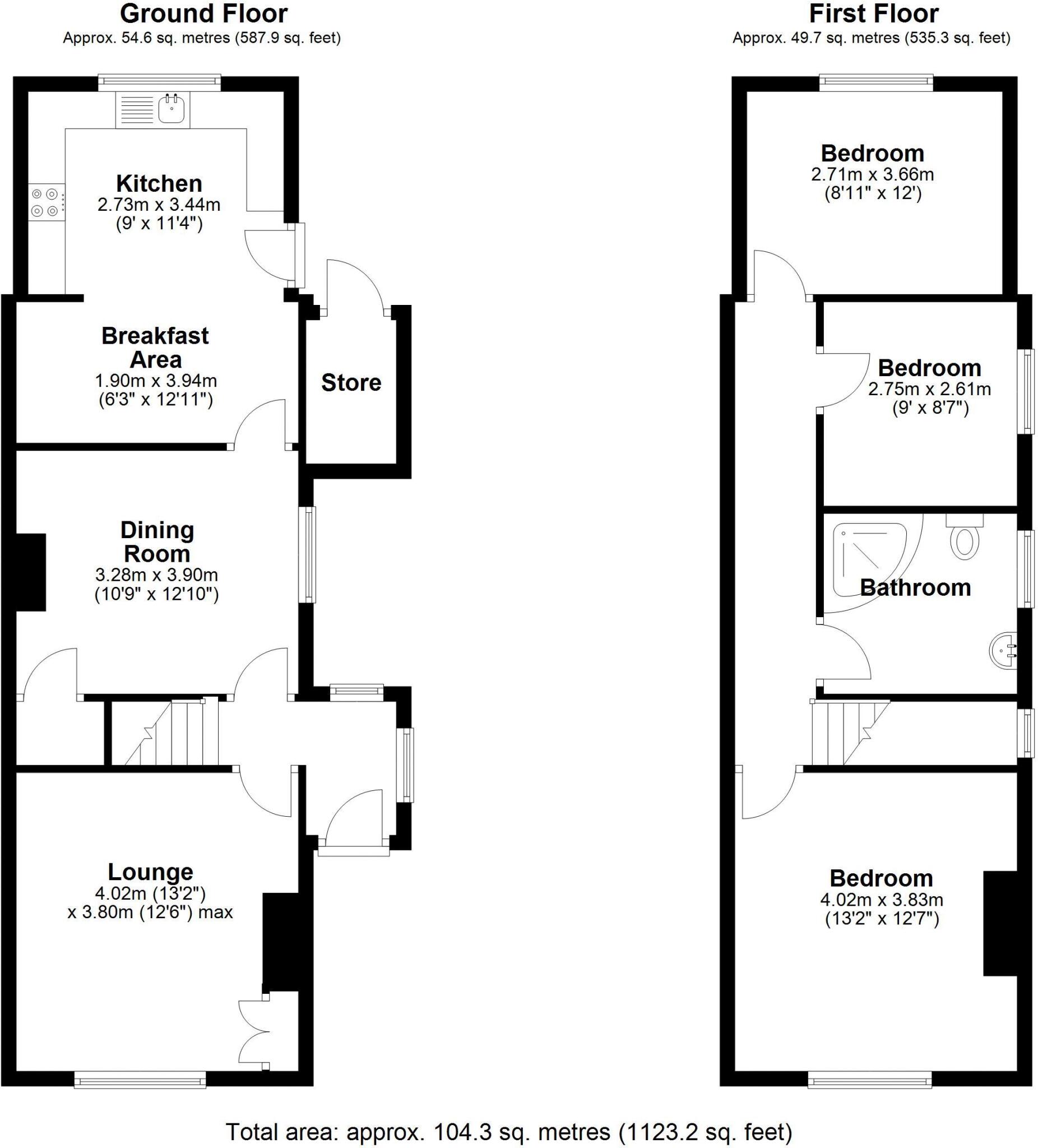 "Whicketty Cottage", 51 High Street, Albrighton, WV7 JF floorplan
