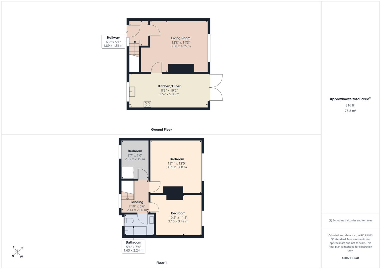 Chestnut Avenue, Whitley Bay floorplan