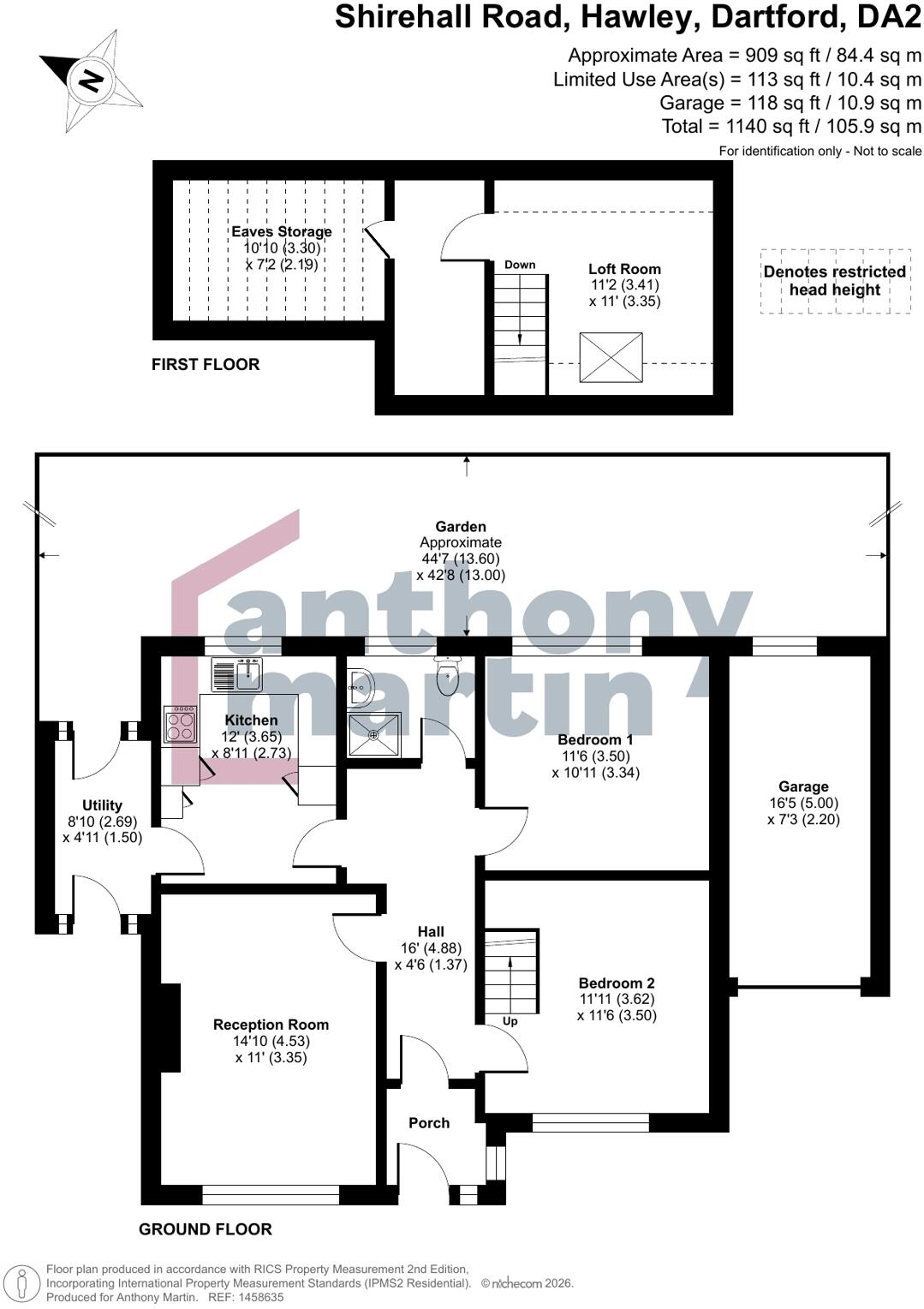 Shirehall Road, Hawley, Dartford, DA2 floorplan