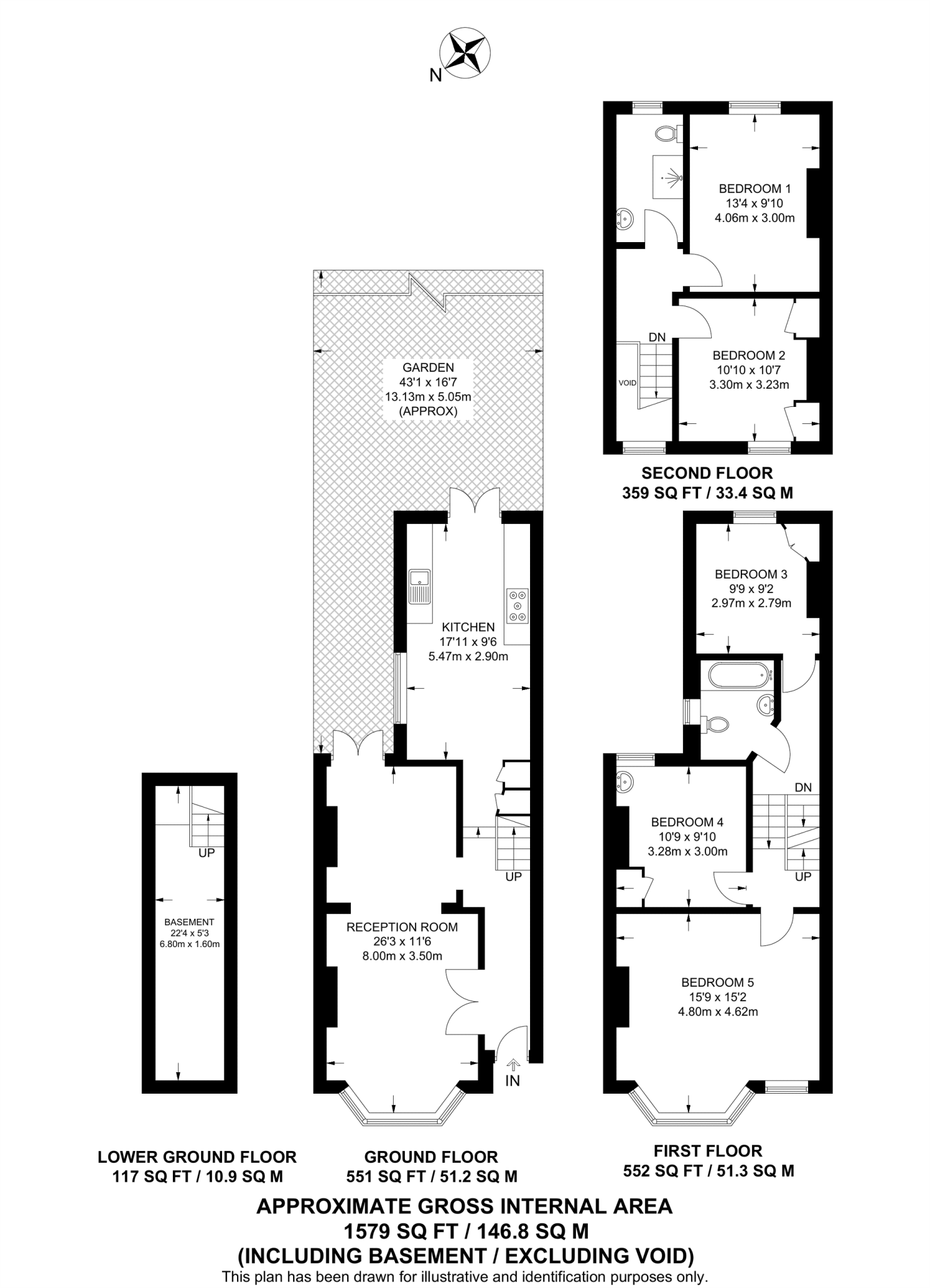 Chantrey Road, Brixton, London, SW9 floorplan