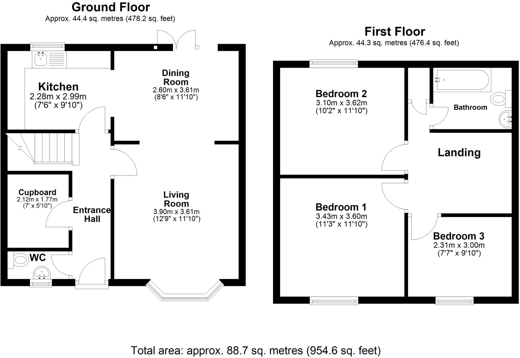 White Alder, Stacey Bushes, Milton Keynes floorplan