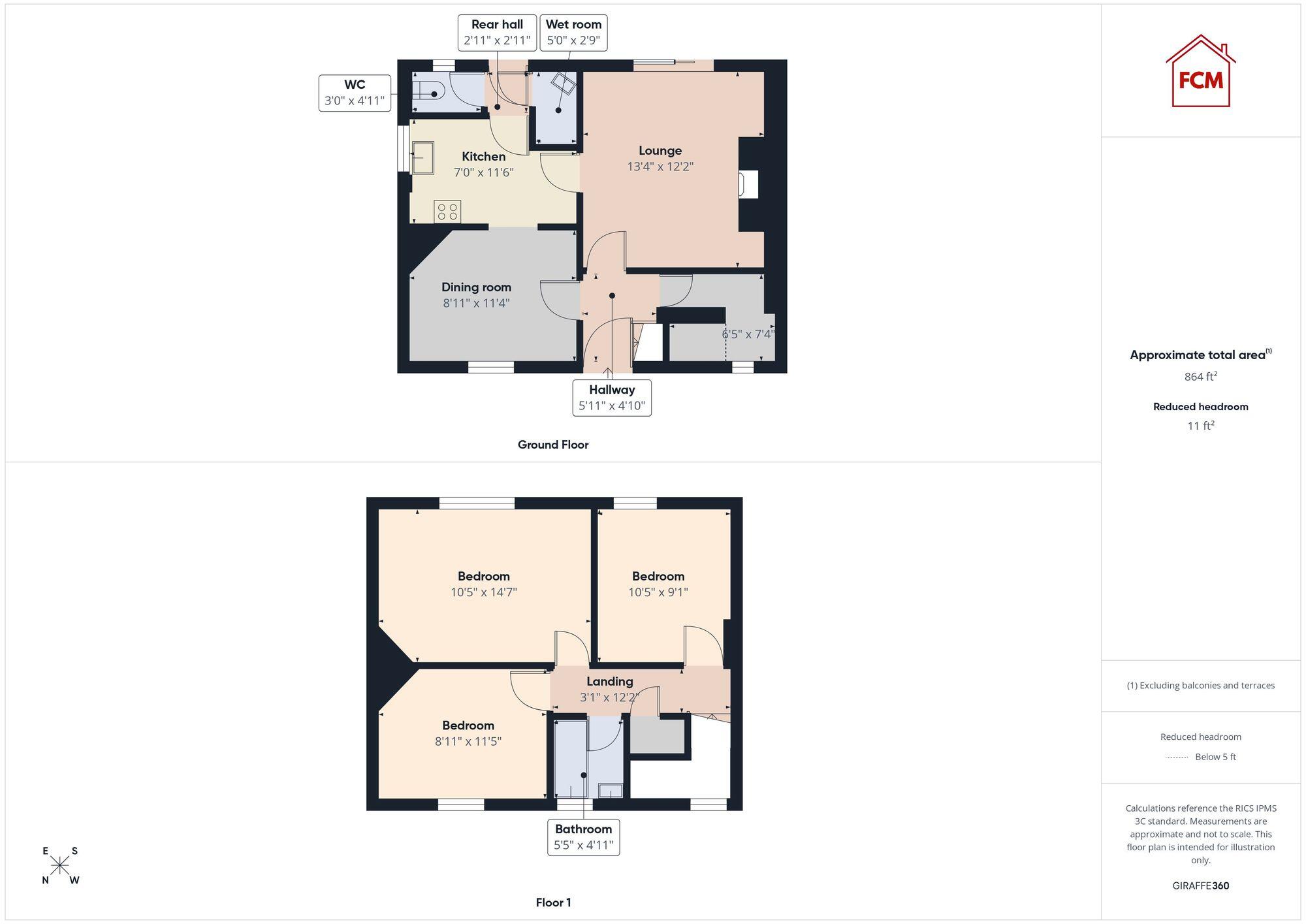 55 Haig Avenue Whitehaven CA28 6EP floorplan