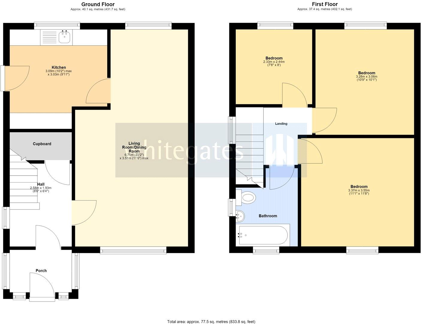 Oak Close, Whiston, Prescot, Merseyside, L35 floorplan