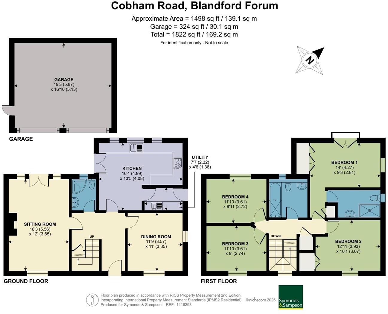Cobham Road, Blandford Forum floorplan