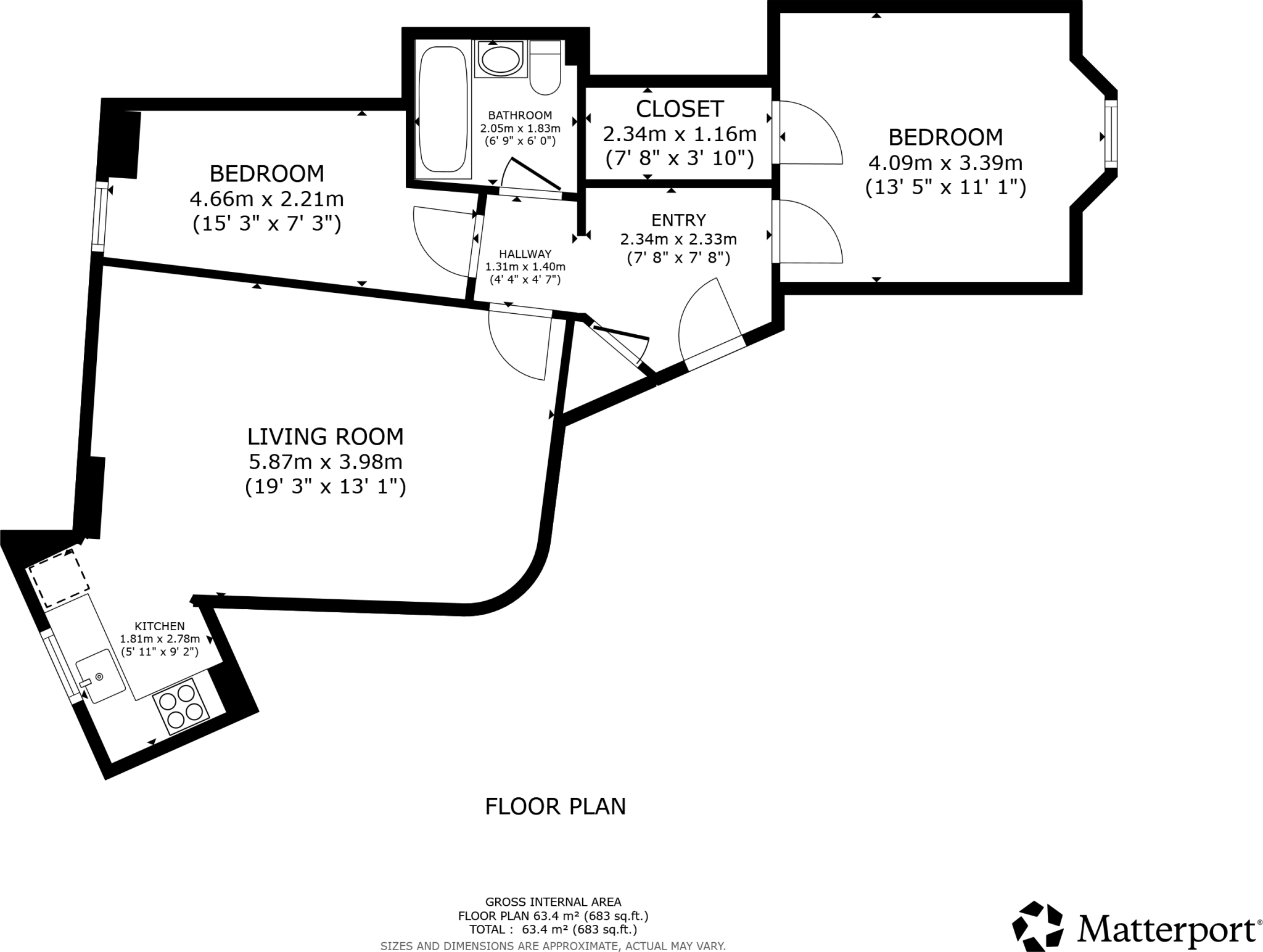 2 Walmer Crescent, Flat 0/1, Cessnock, Glasgow, G51 floorplan