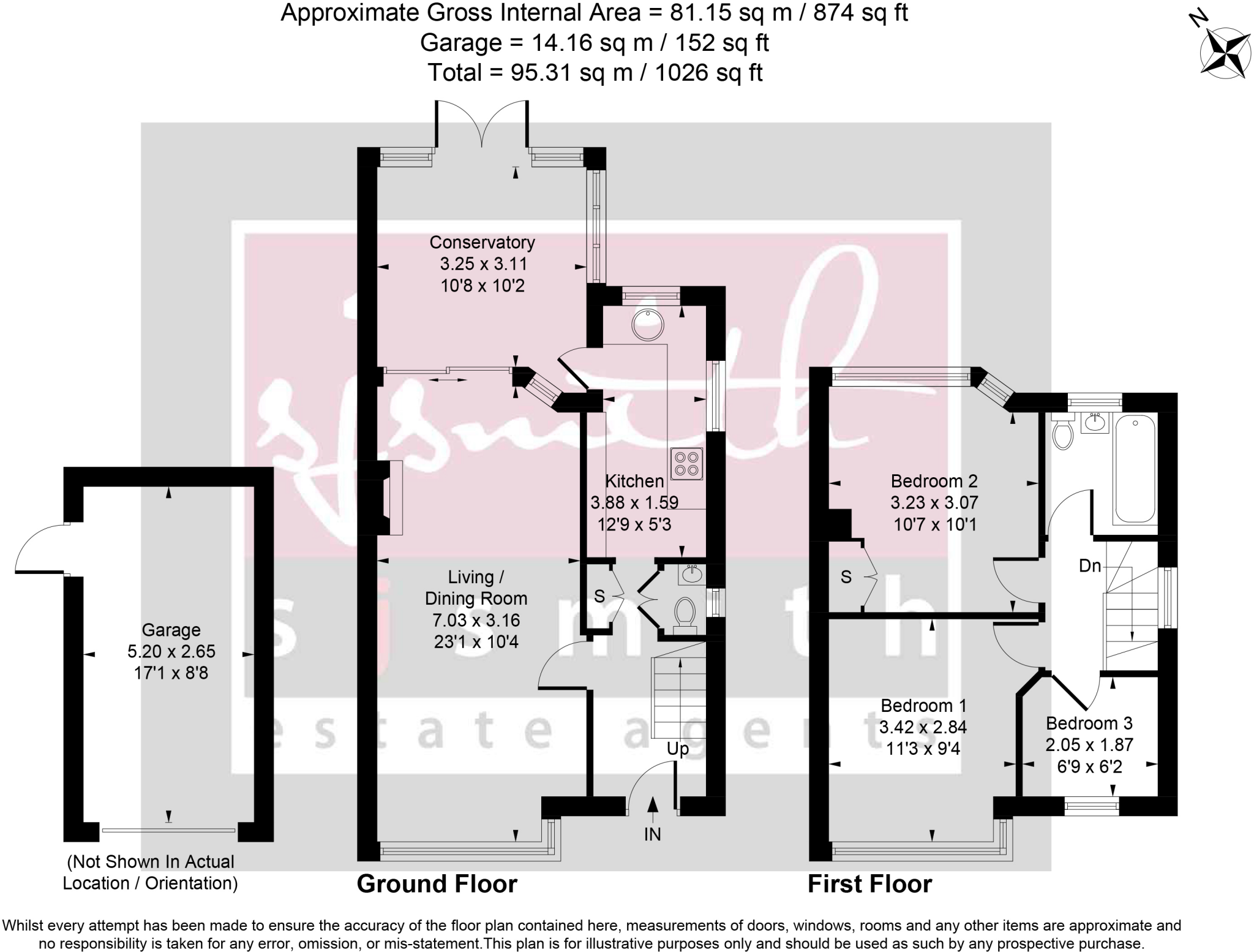 Strodes Crescent, Staines-upon-Thames, Surrey TW18 floorplan