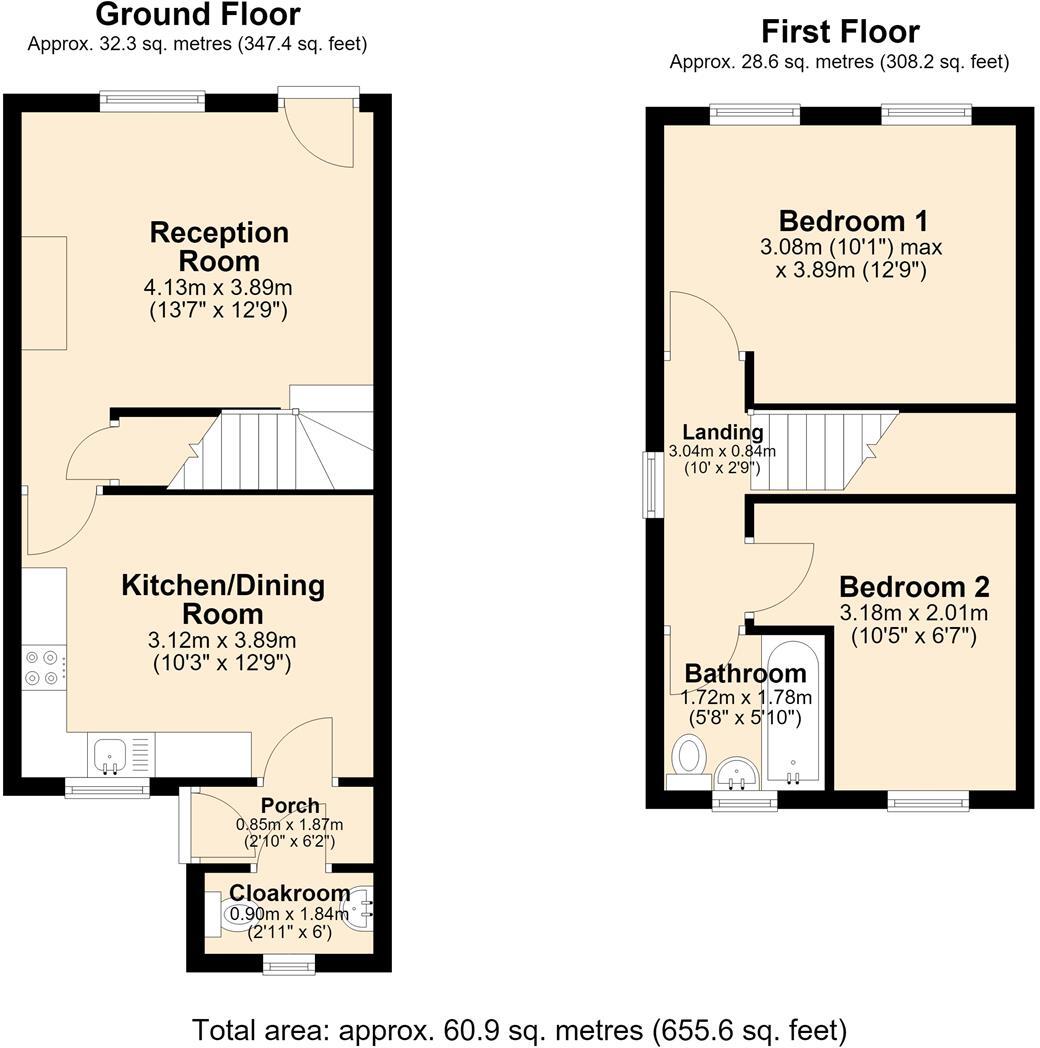 The Poplars, Mill Lane, Grassmoor floorplan
