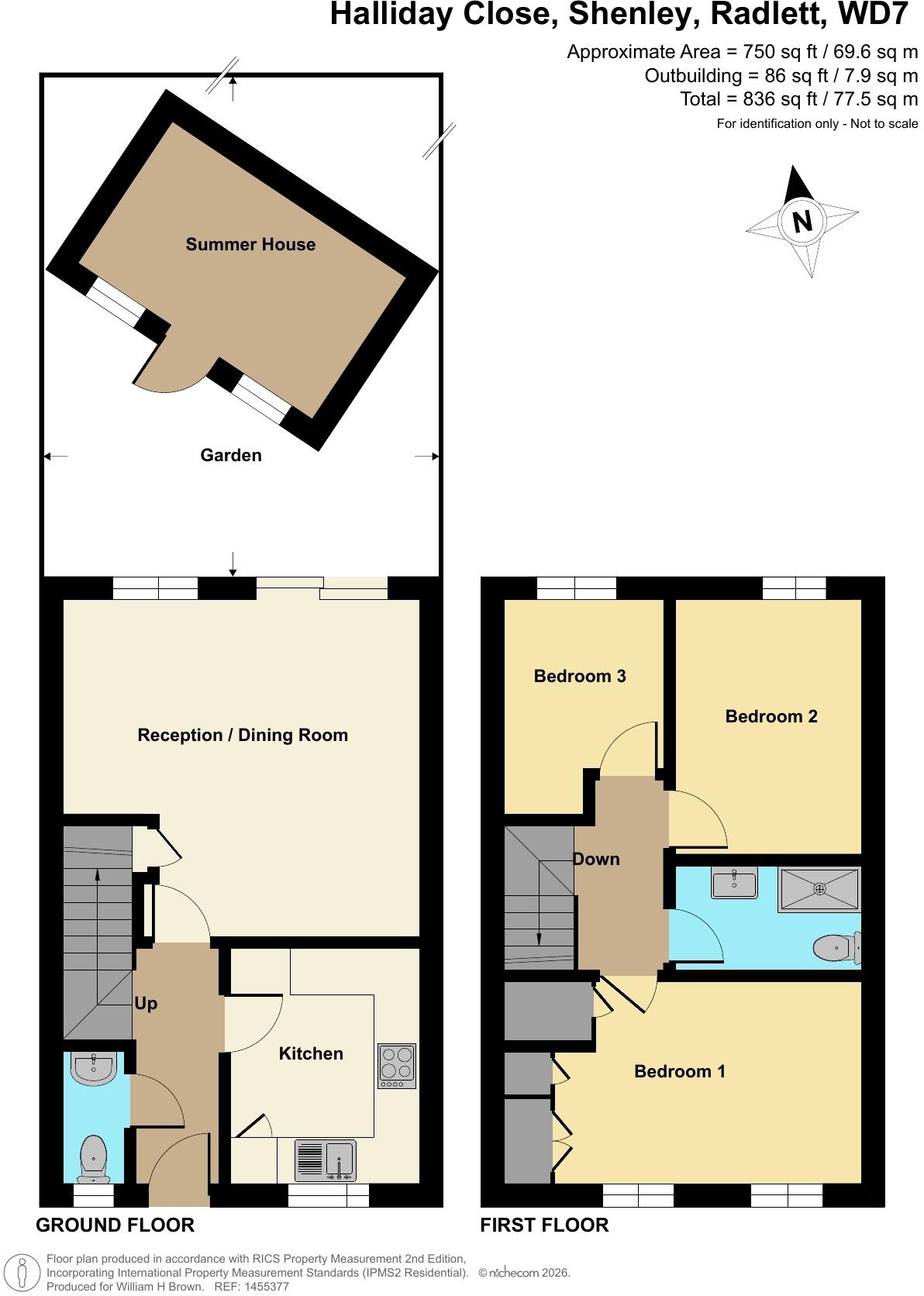 Halliday Close, Shenley, Radlett floorplan