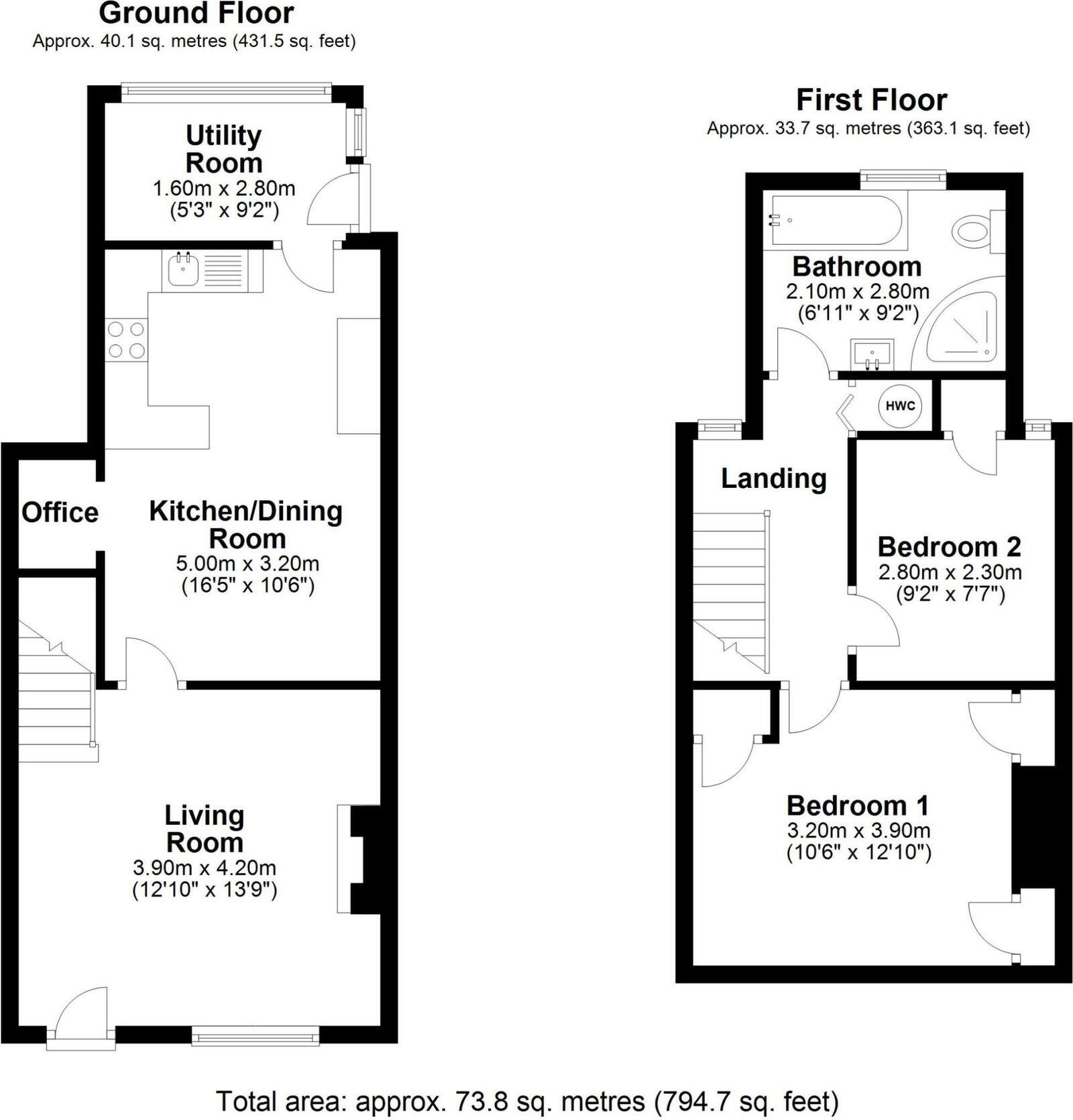 Southgate, Devizes, SN10 5BY floorplan