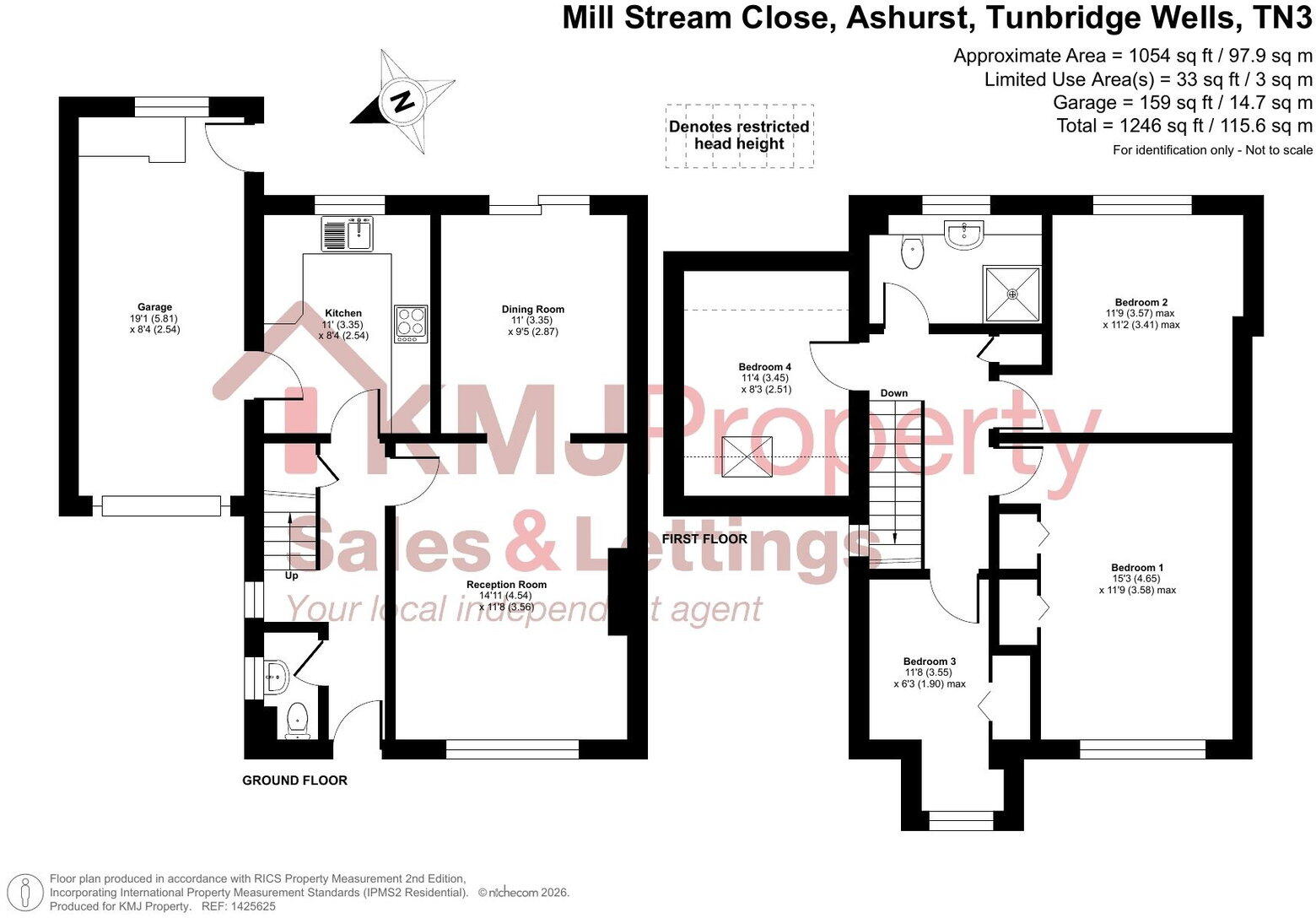 Mill Stream Close, Ashurst, Tunbridge Wells floorplan