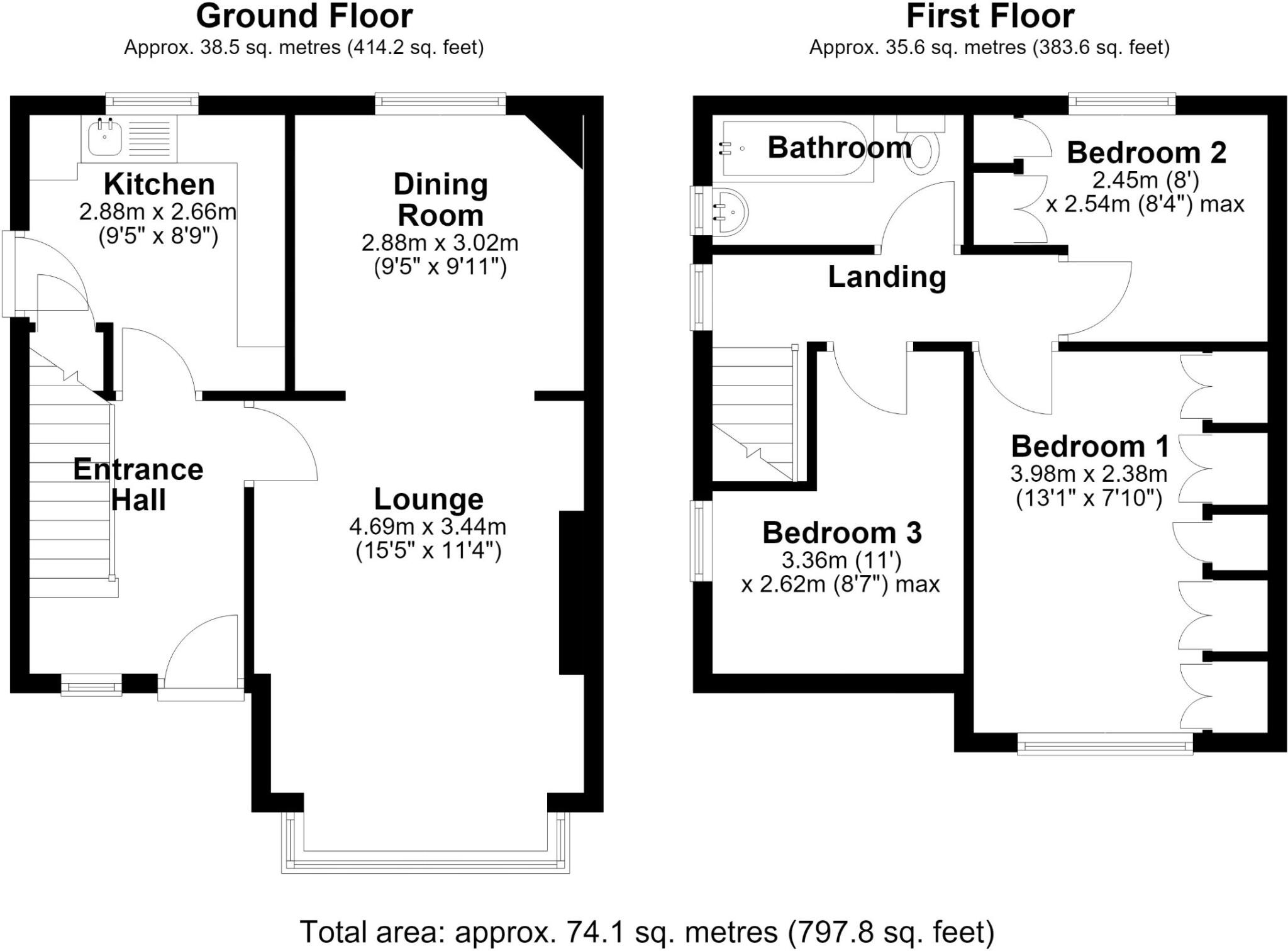 Braeside, Dunston Hill, Gateshead floorplan
