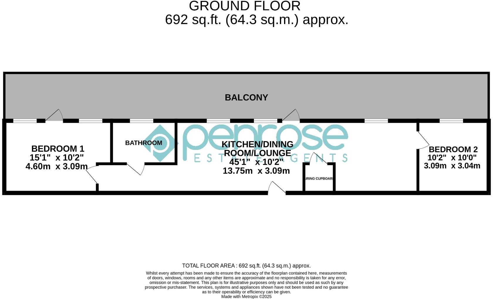 Cresta House, Alma Street, Luton, Bedfordshire, LU1 2ES floorplan
